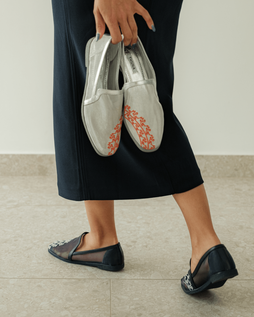 Dama navy blue loafer - Loafers - THUNA
