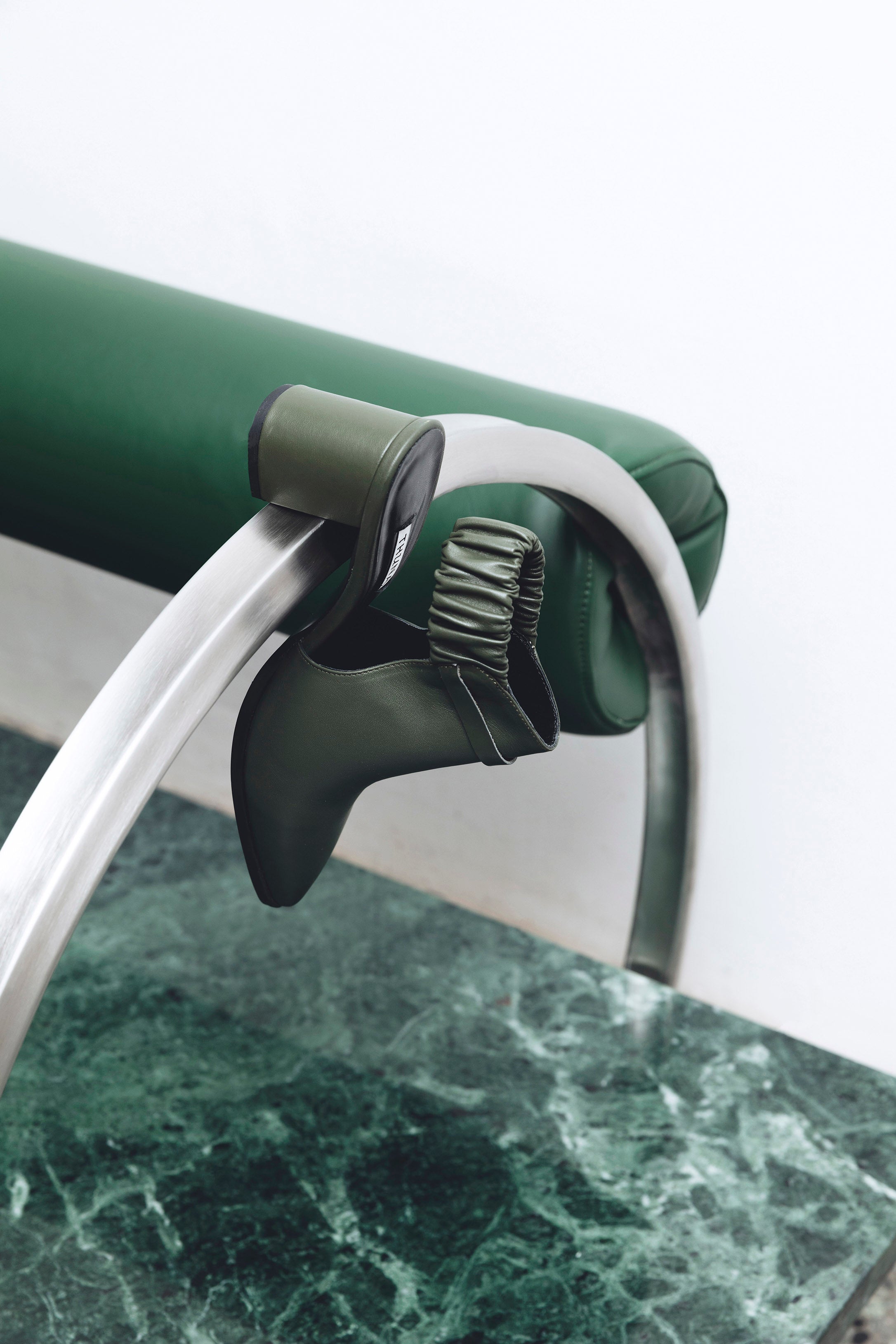 Fonda IV green heel - THUNA