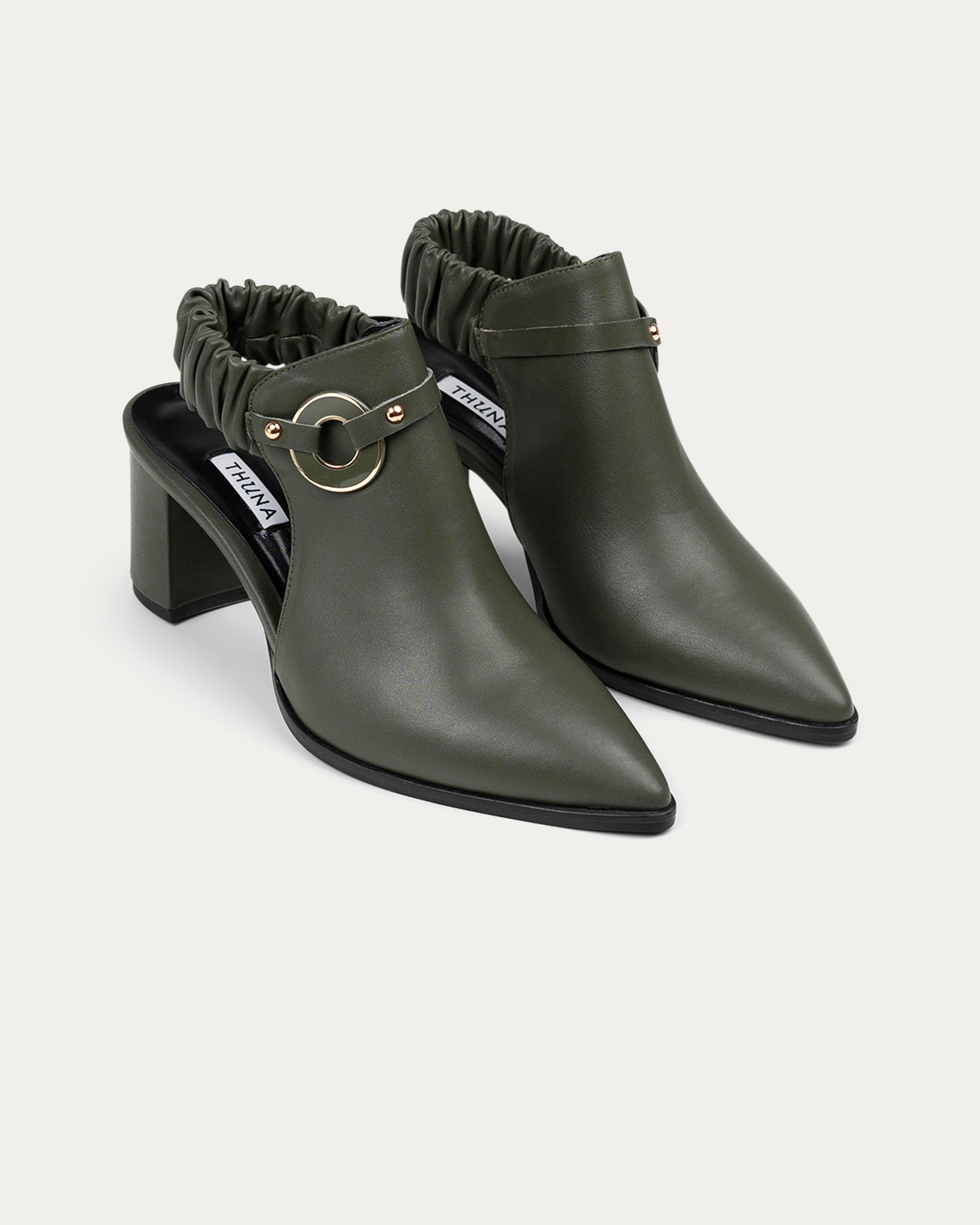 Fonda IV green heel - THUNA