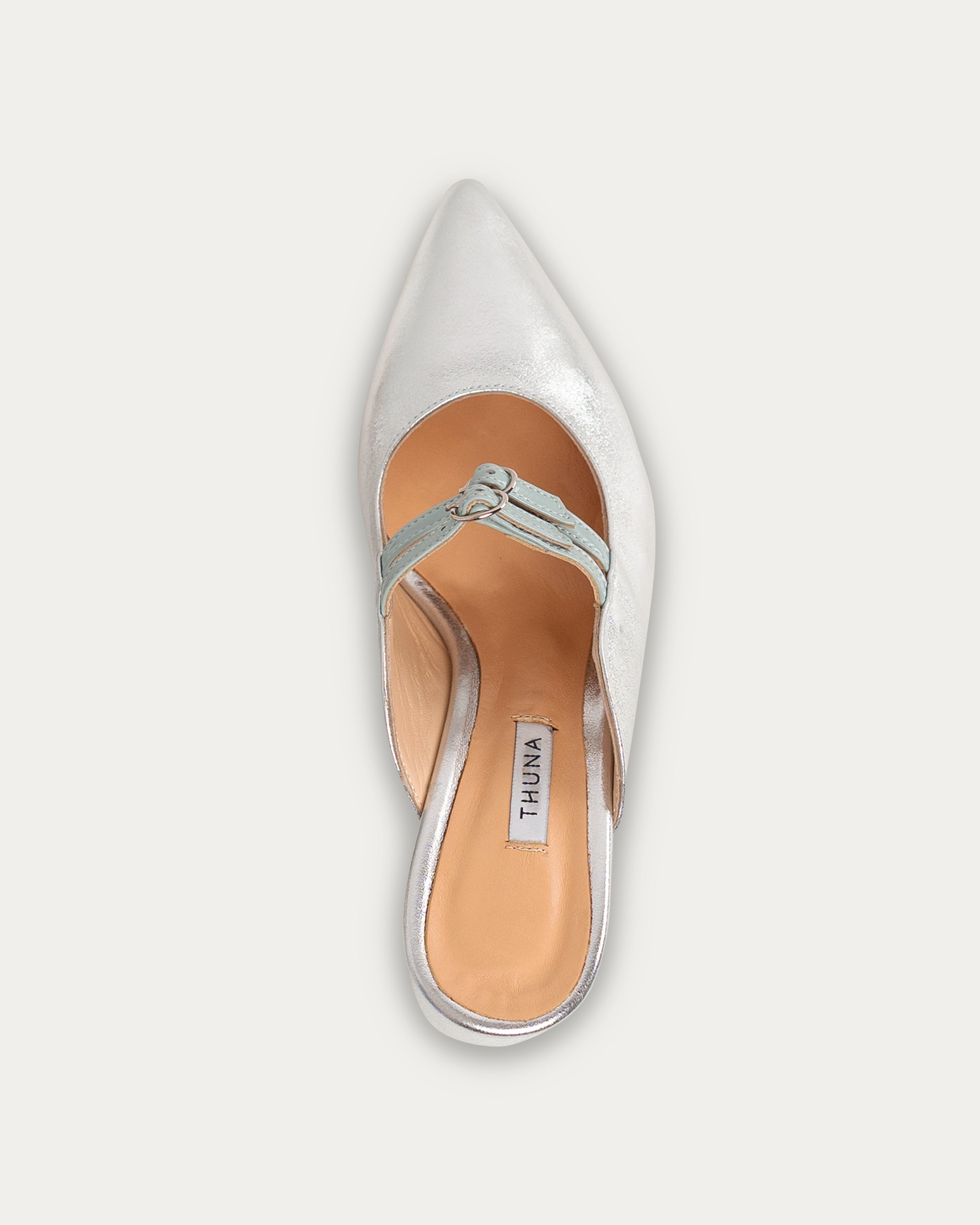 Lora silver heel - THUNA