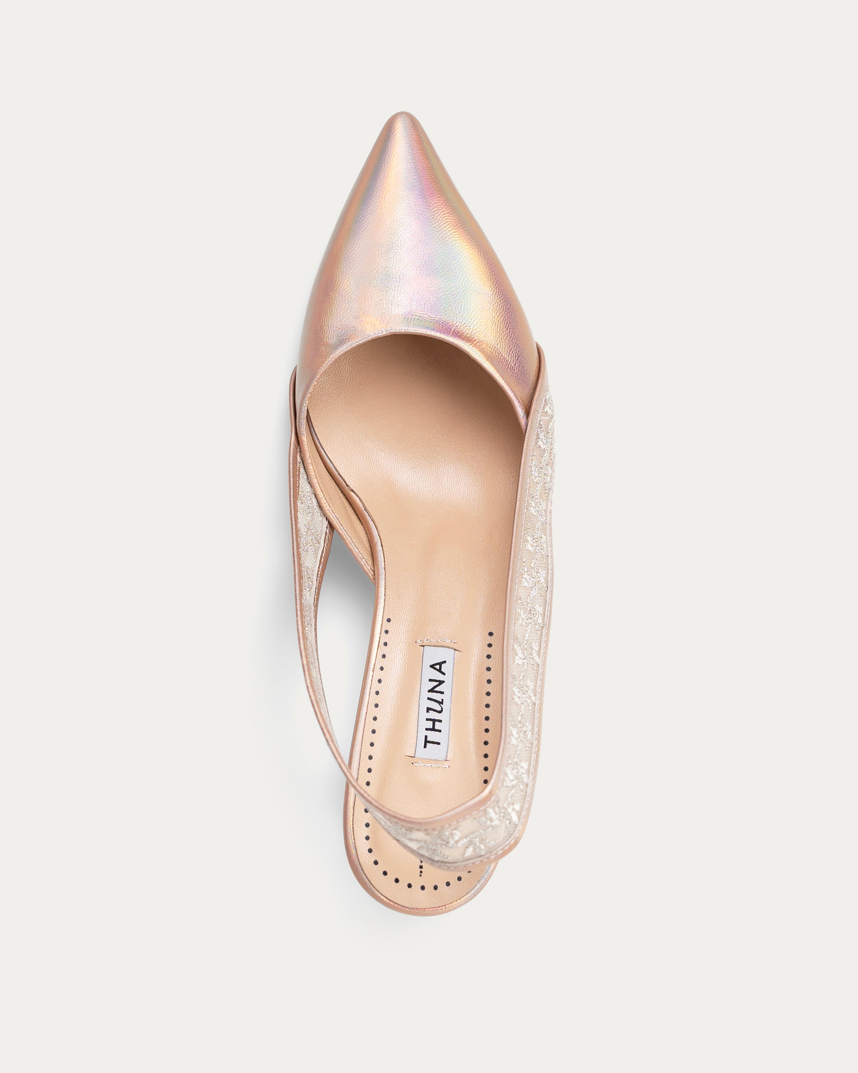 Wisal IV metallic pink heel - heel - THUNA