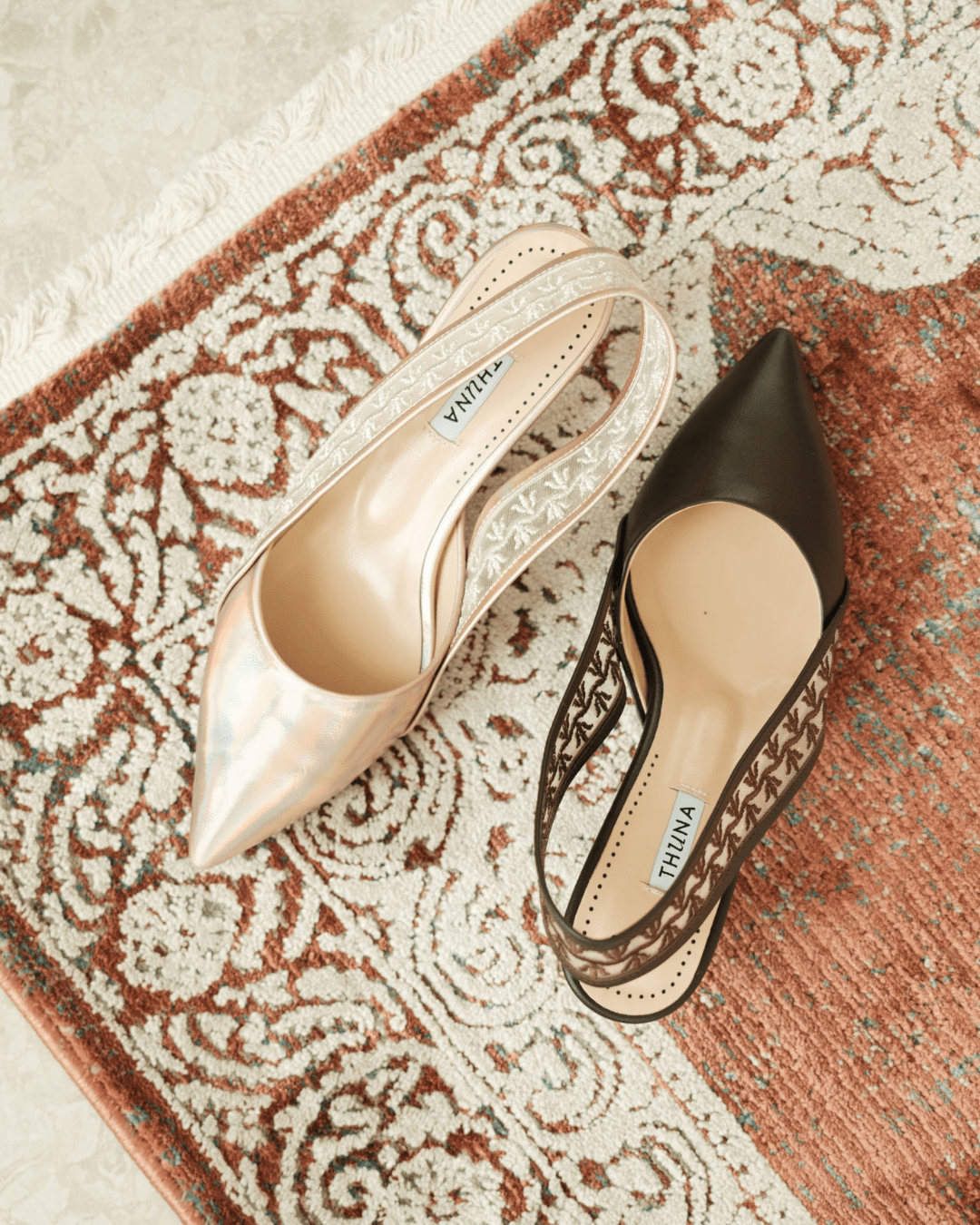 Wisal IV metallic pink heel - heel - THUNA