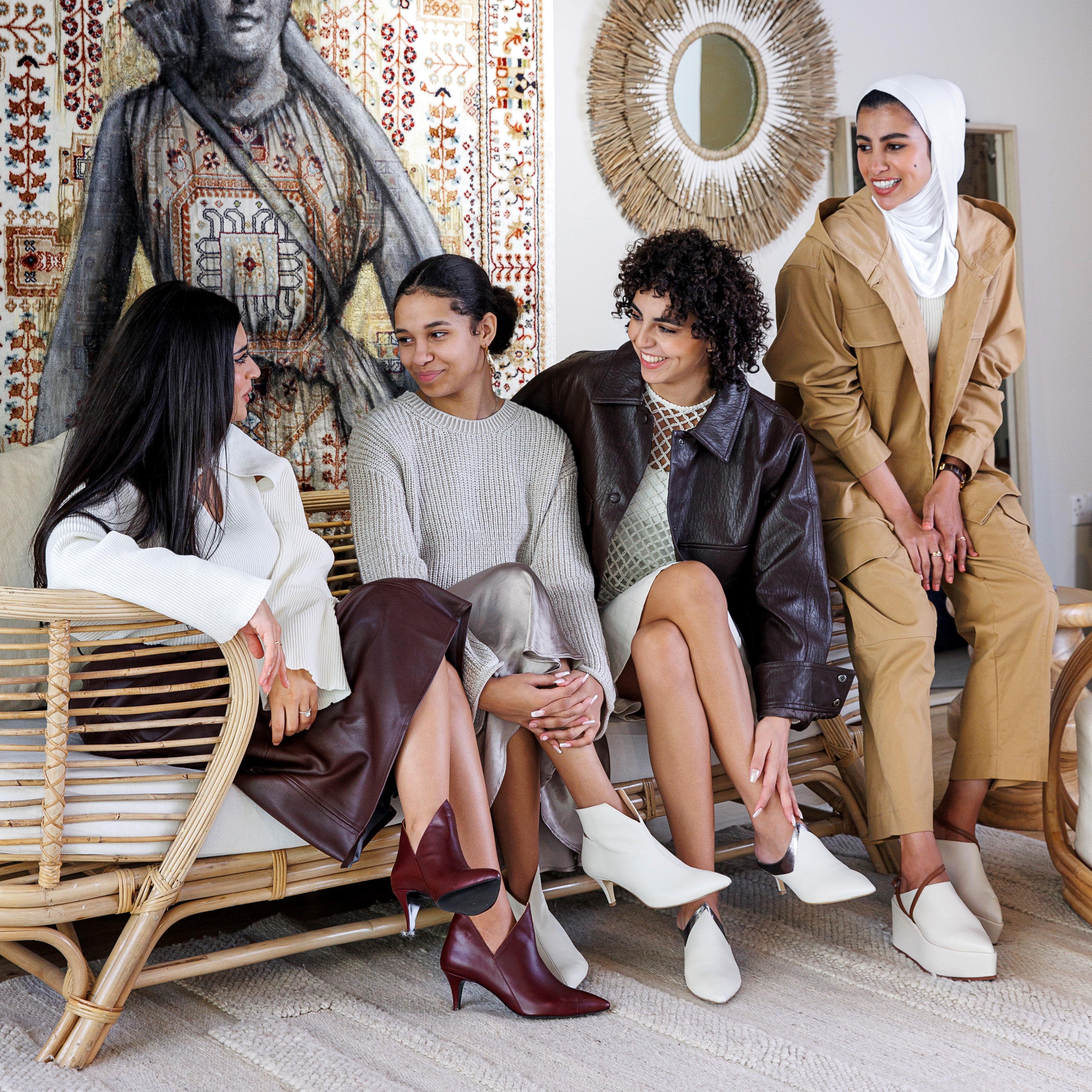 Elara bordeaux boot - THUNA