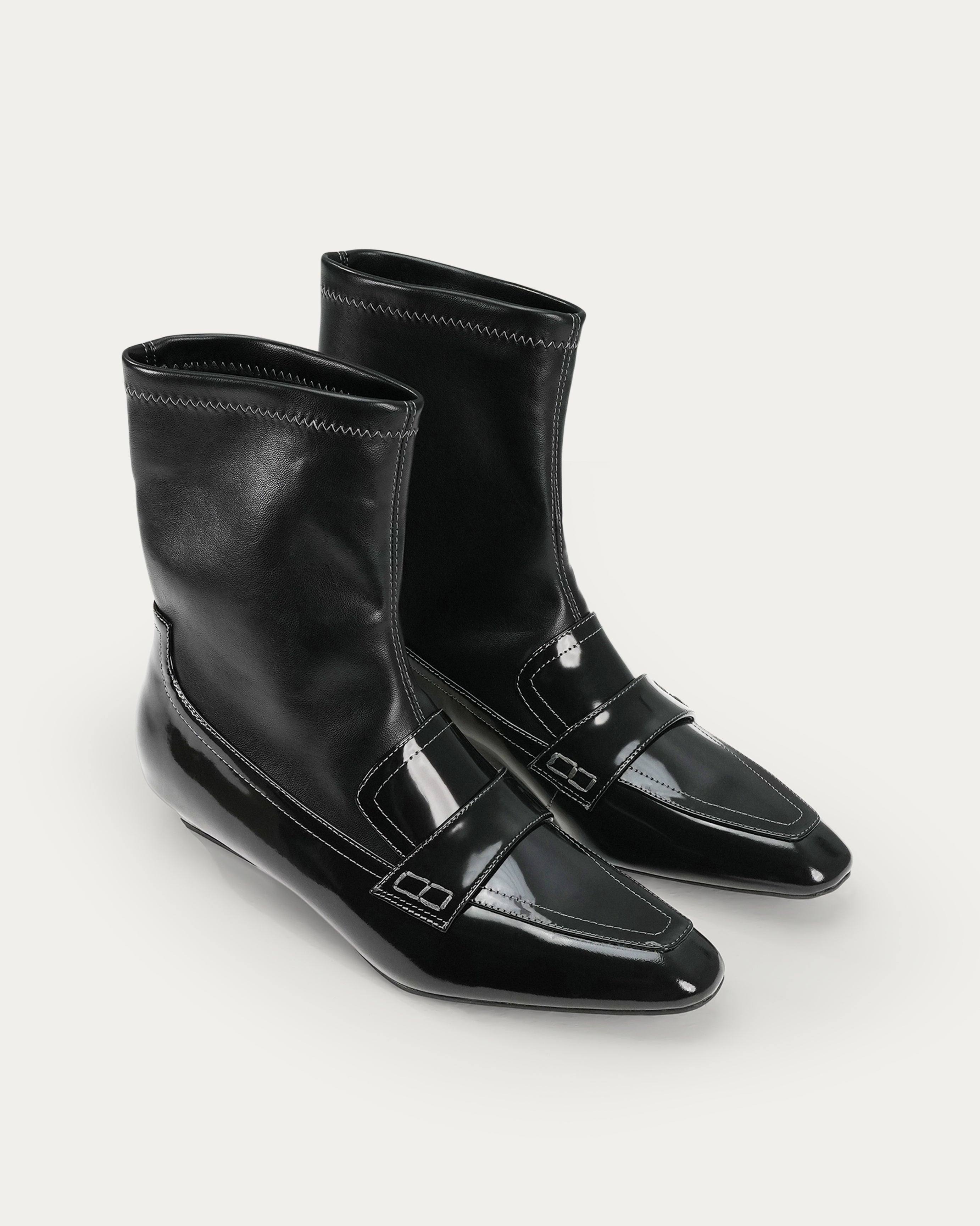 Mercury black ankle boot - KUWAIT Shoes - KSA