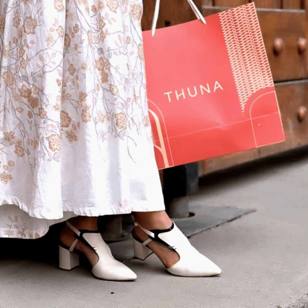 Kadi cream heel - THUNA