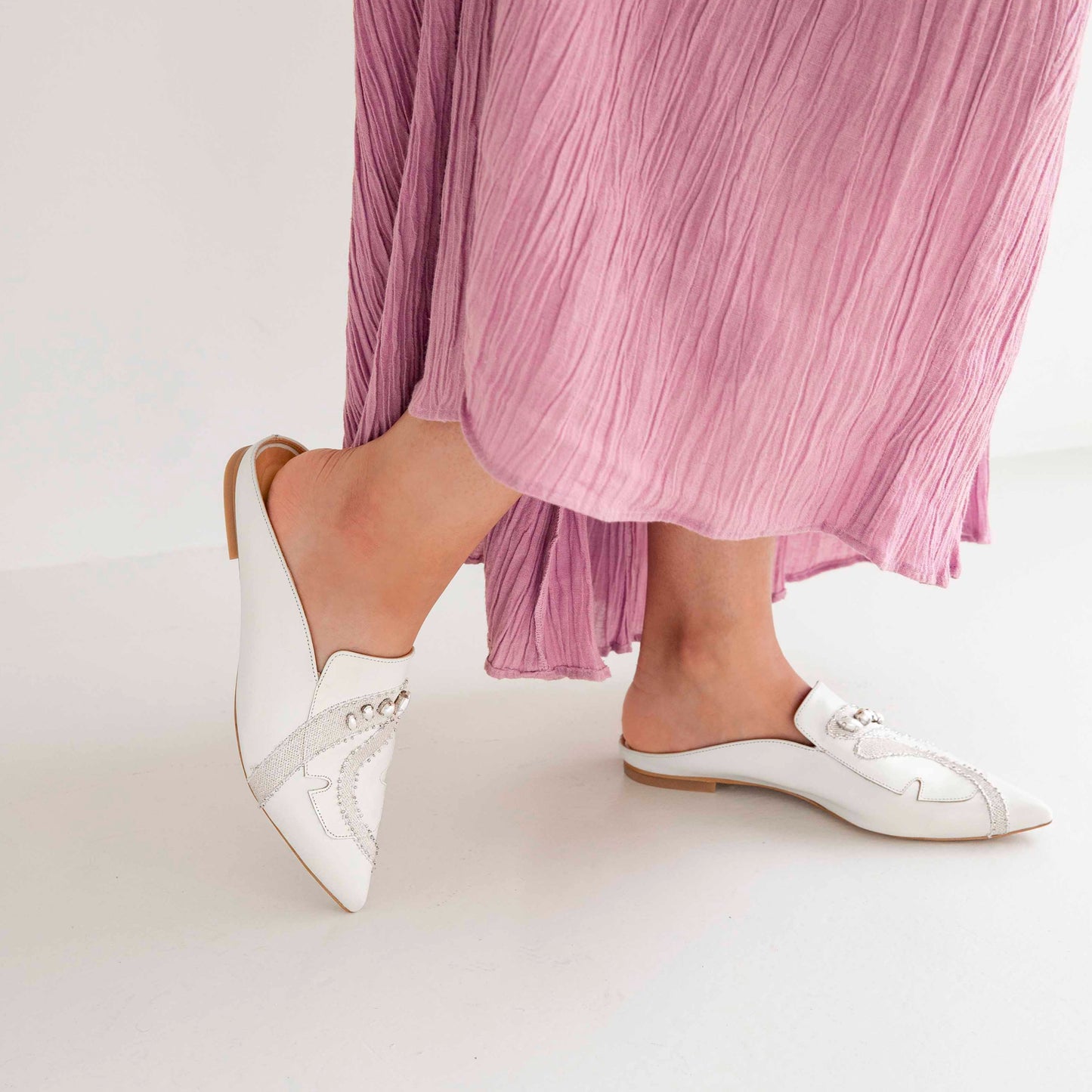 Lolo cream mule