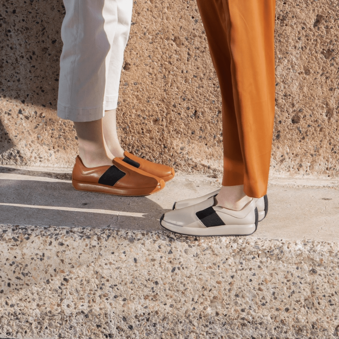 Meela beige sneaker - THUNA