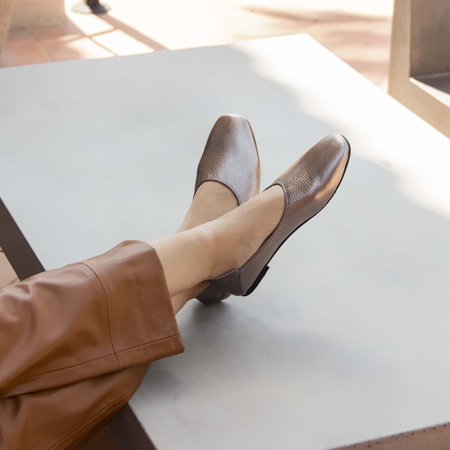 Lia grey loafer