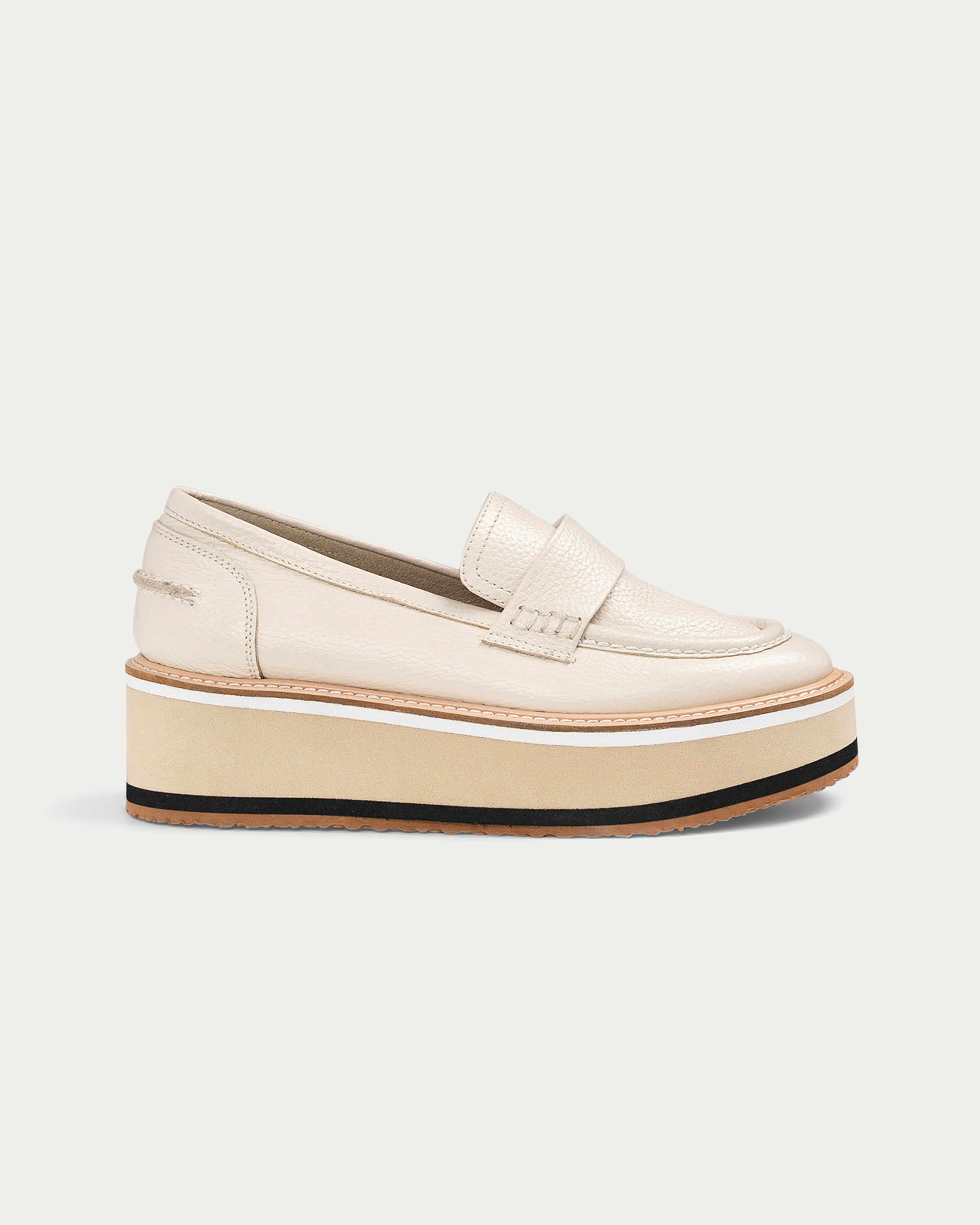 Amara cream- platform - THUNA - Kuwait - shoes