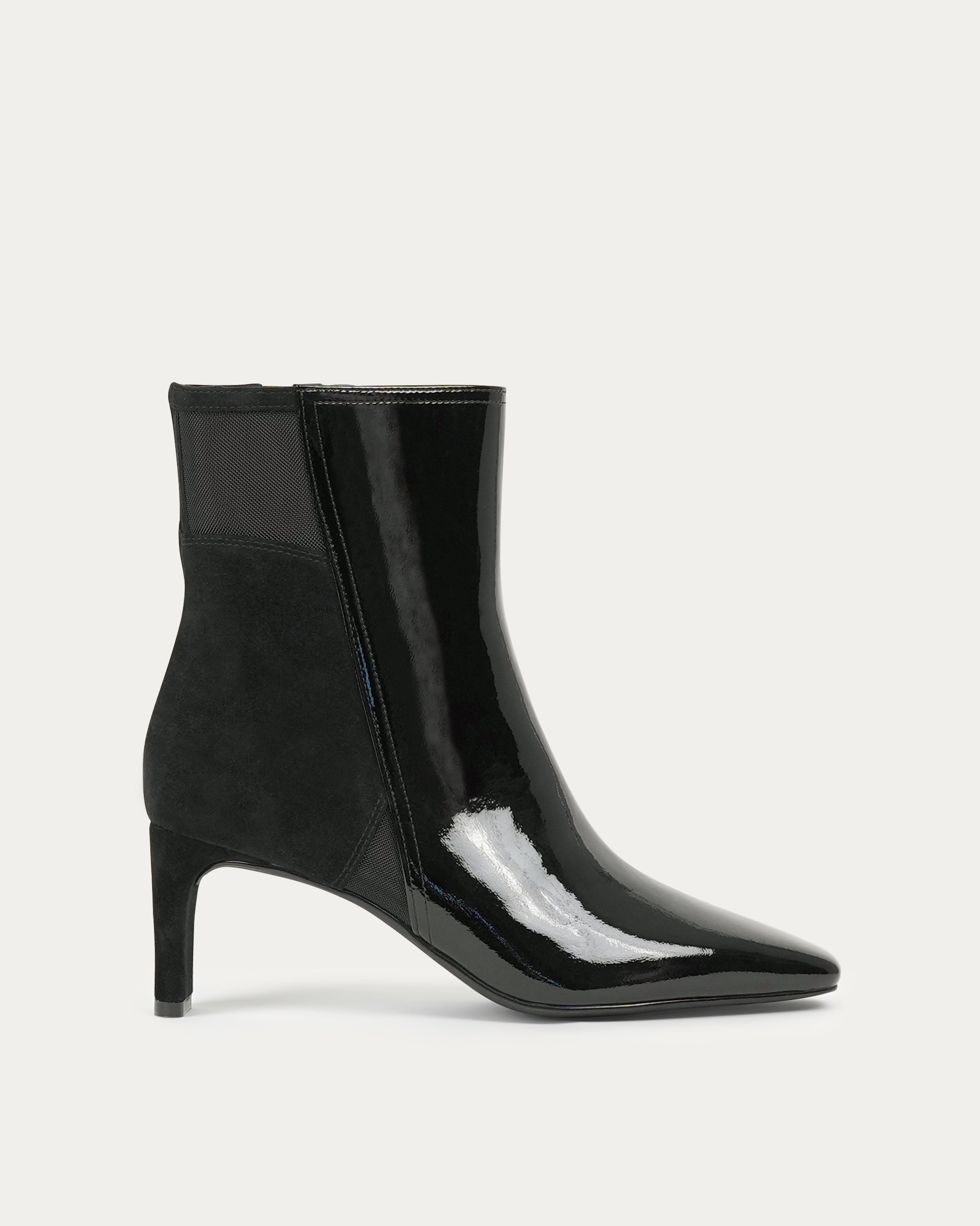 Astro black ankle boot.