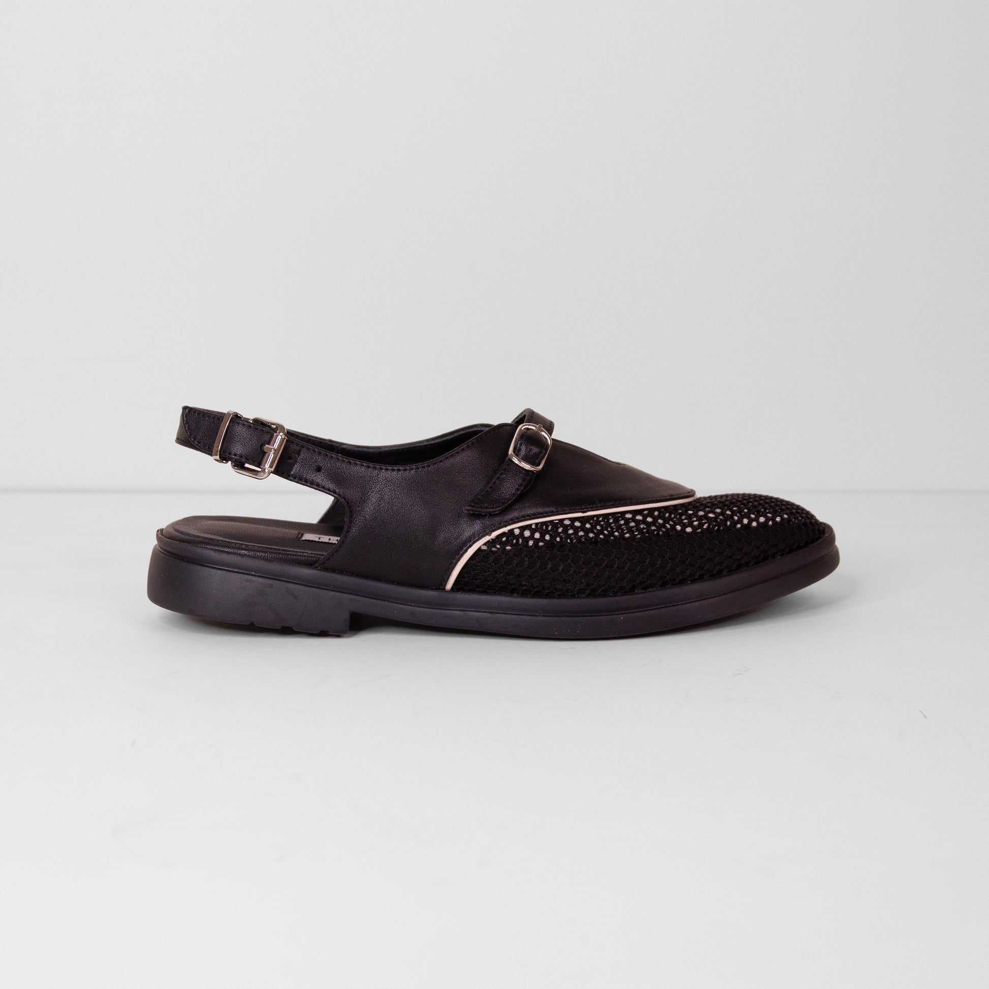 Aurora black sandal - sandal- kuwait- ksa- shoes