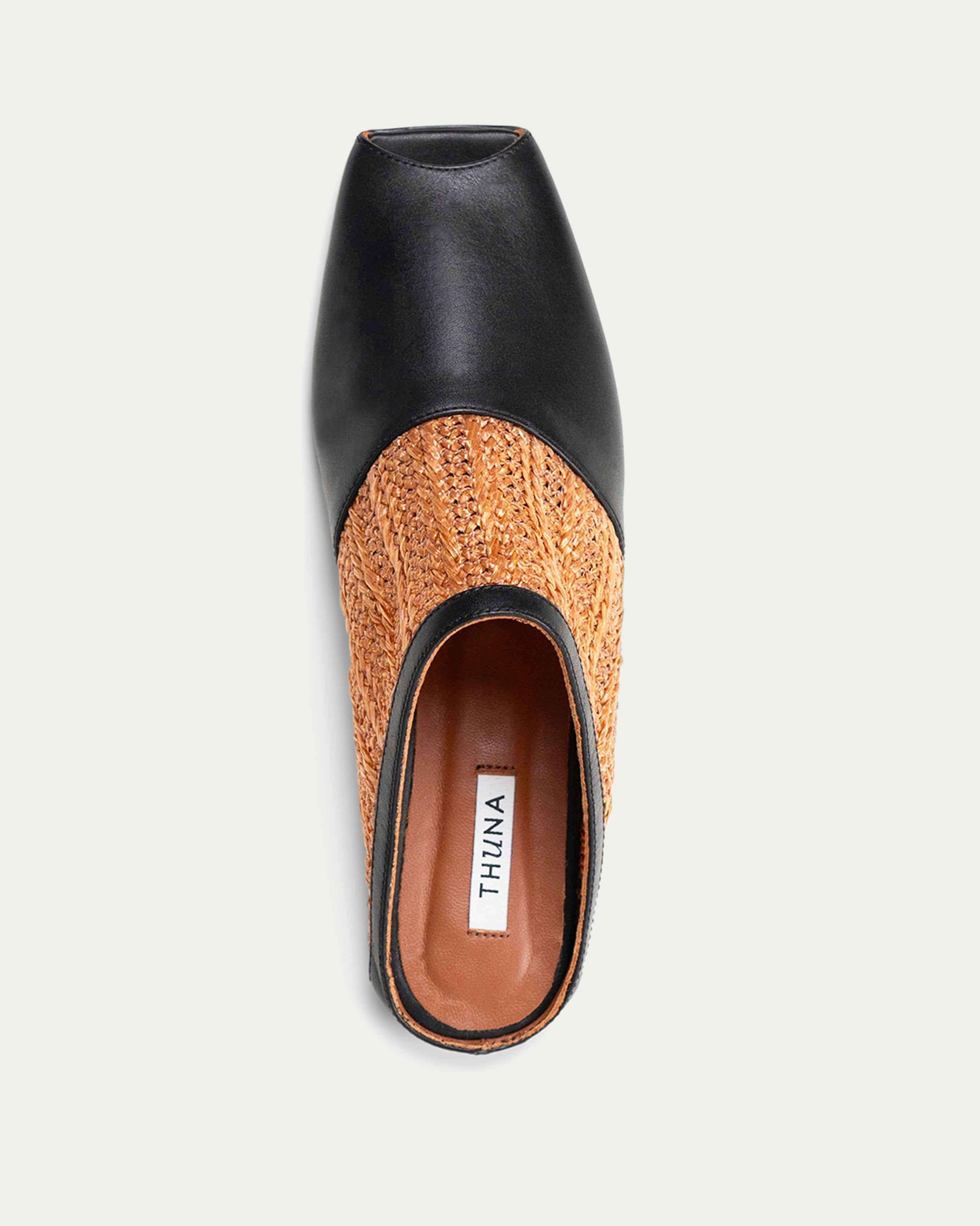 Clara black- mule- THUNA - Kuwait - shoes