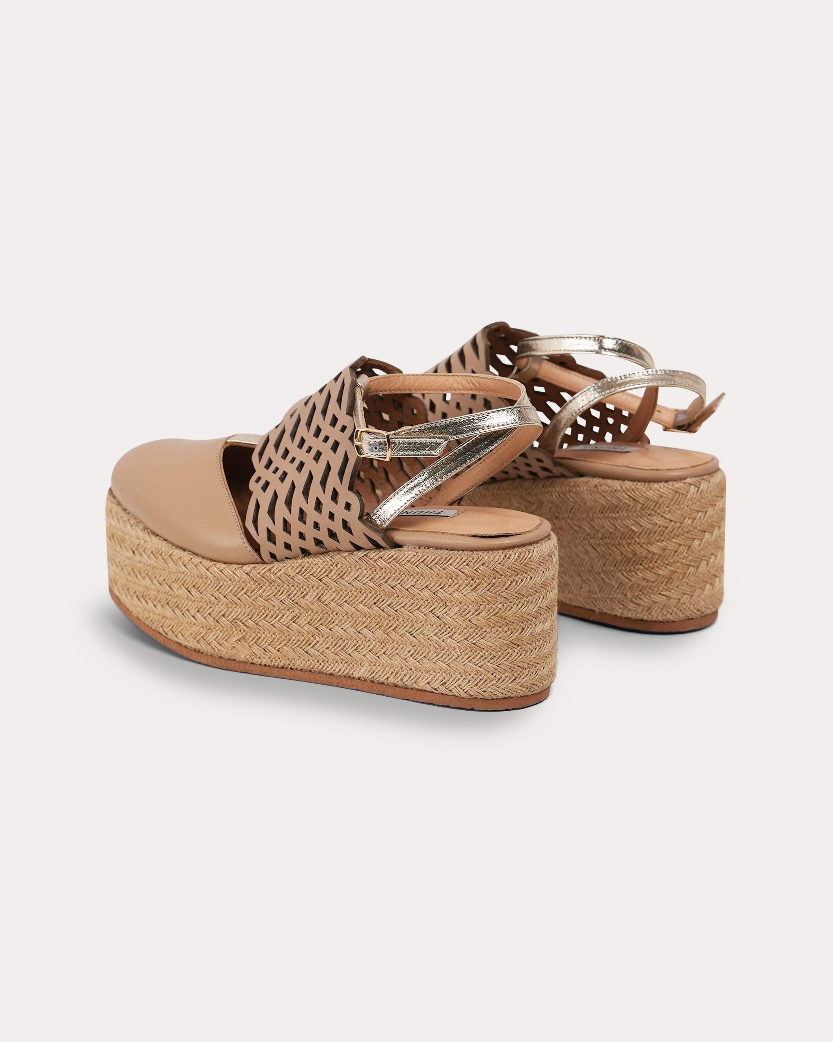 Falak beige platform - THUNA