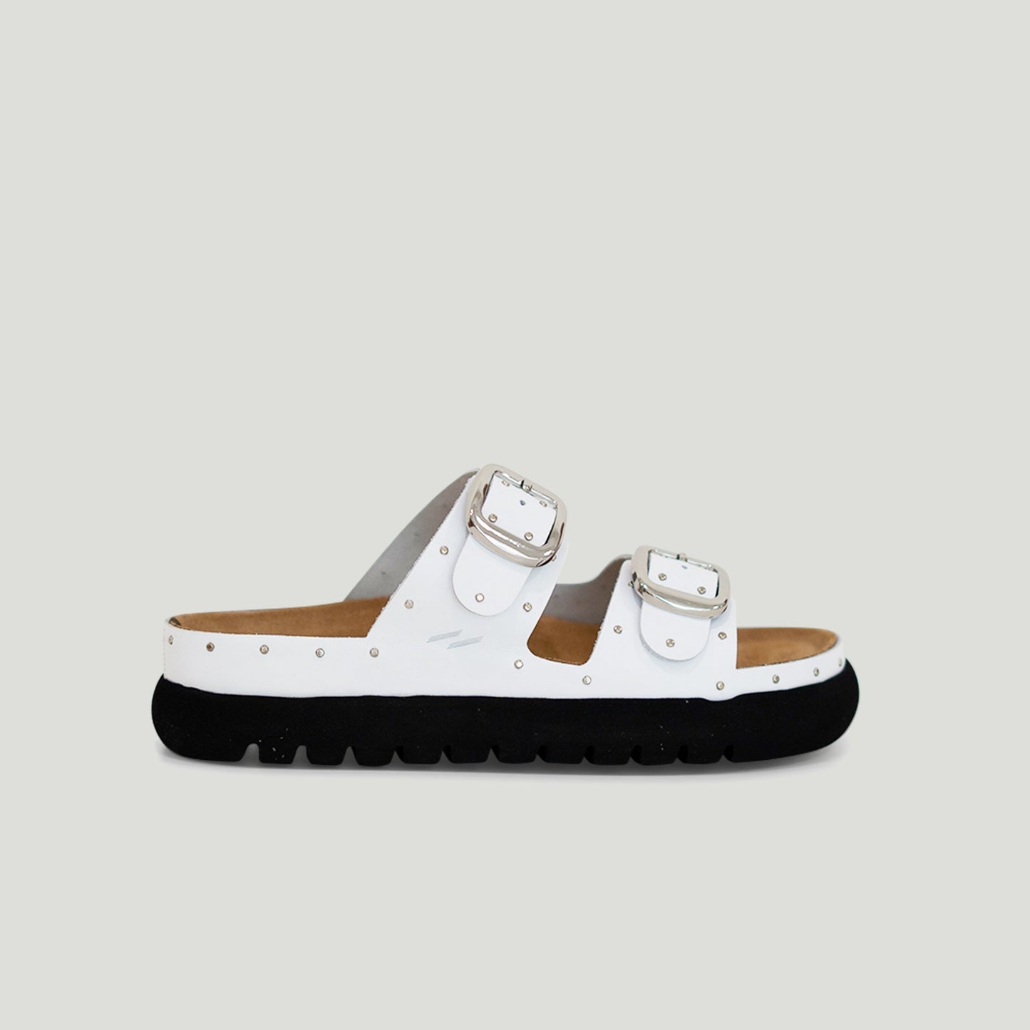 Gaia white slipper