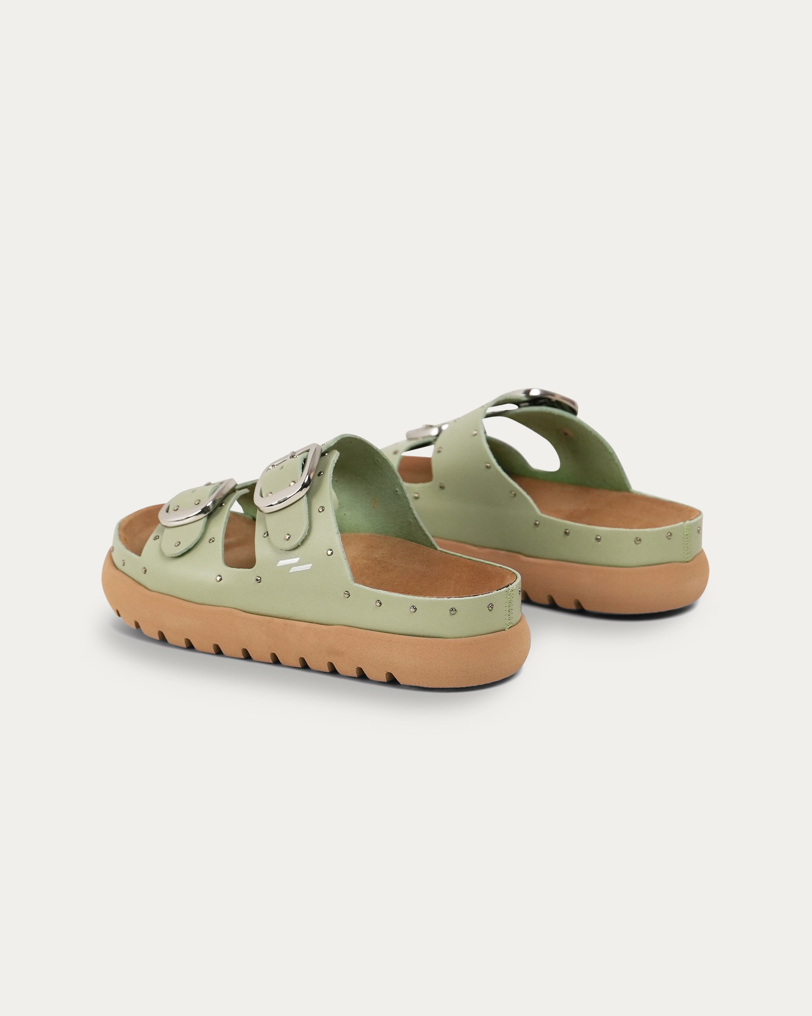 Gaia olive slipper - THUNA