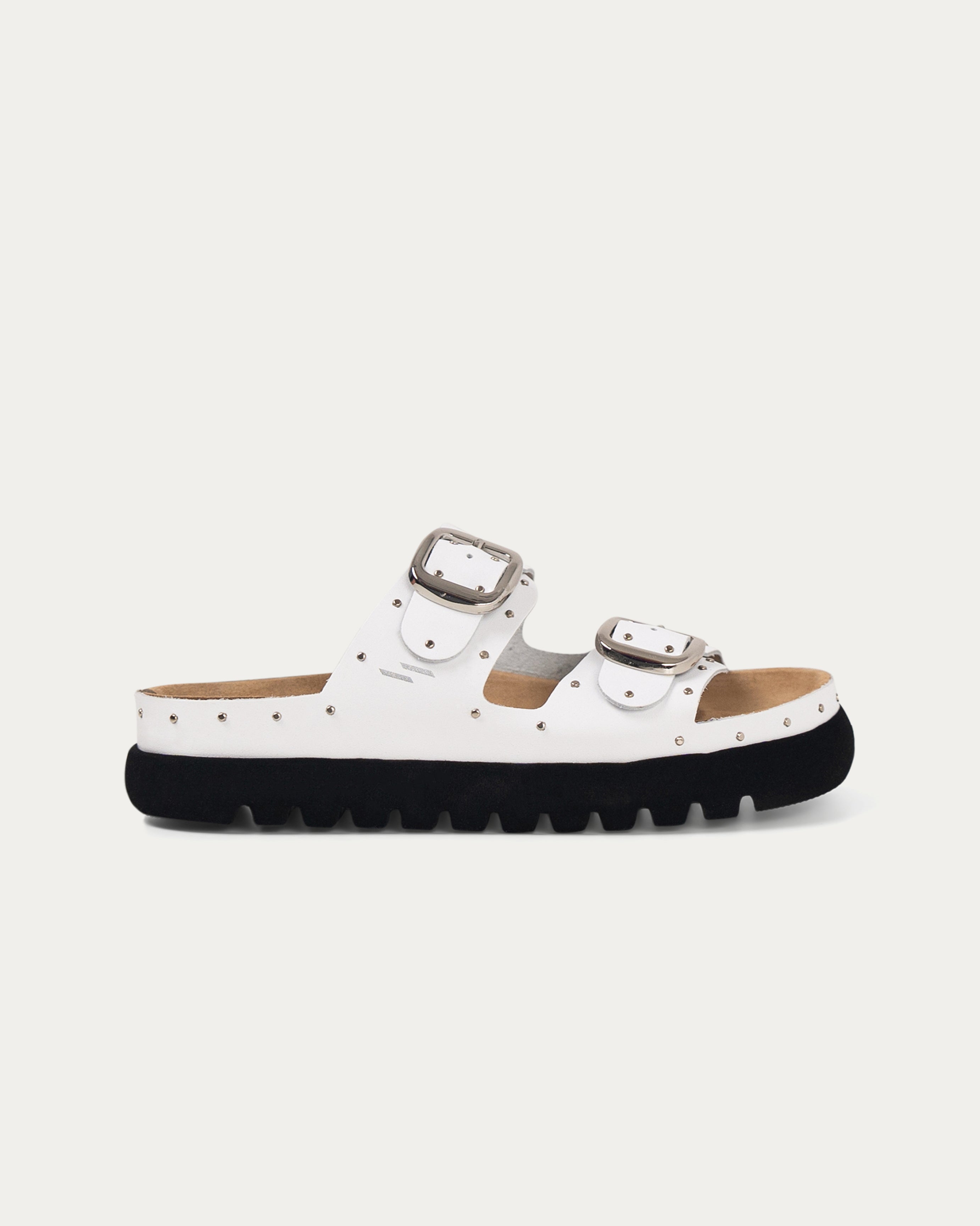 Gaia white slipper