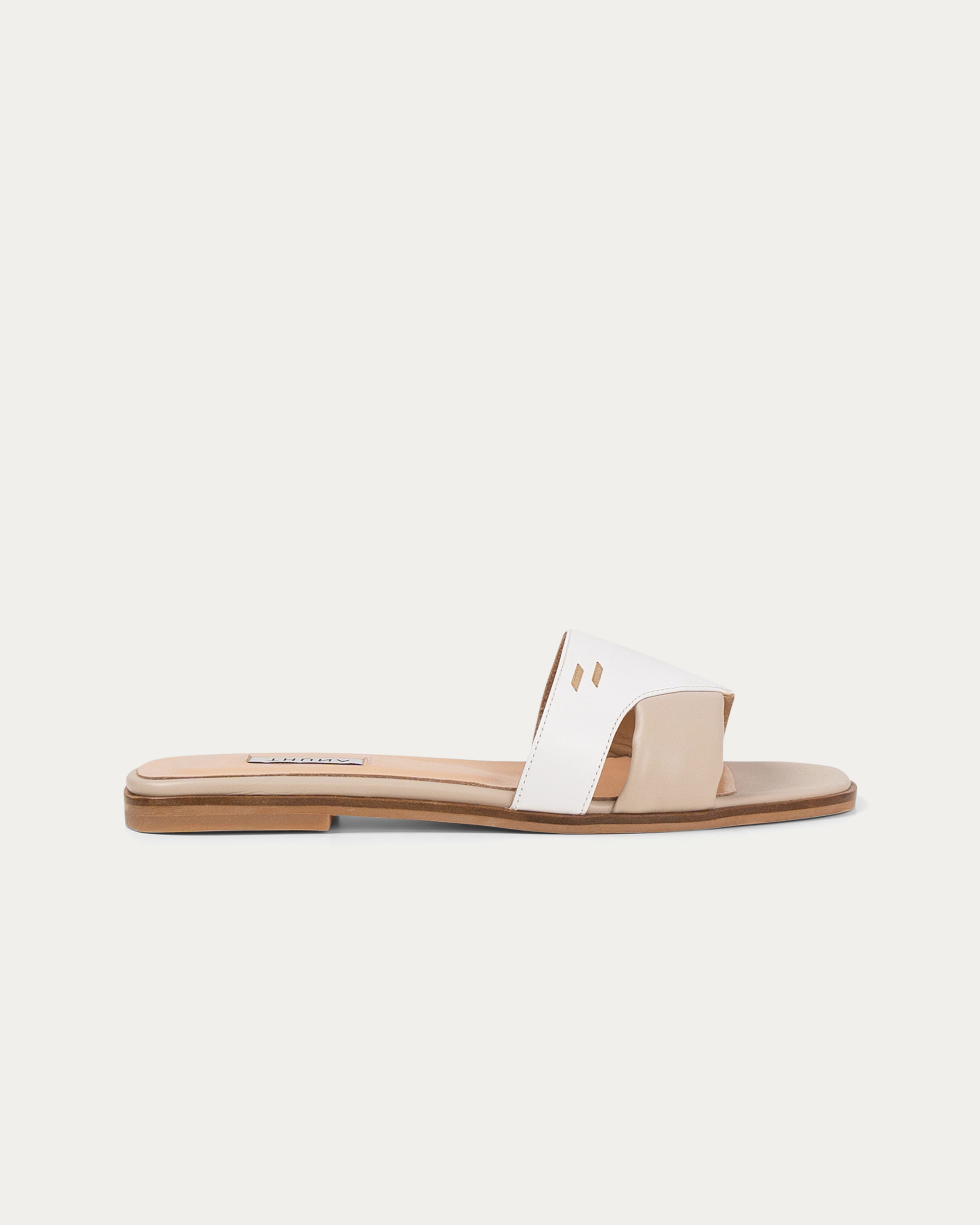 Jawana white beige slipper - THUNA