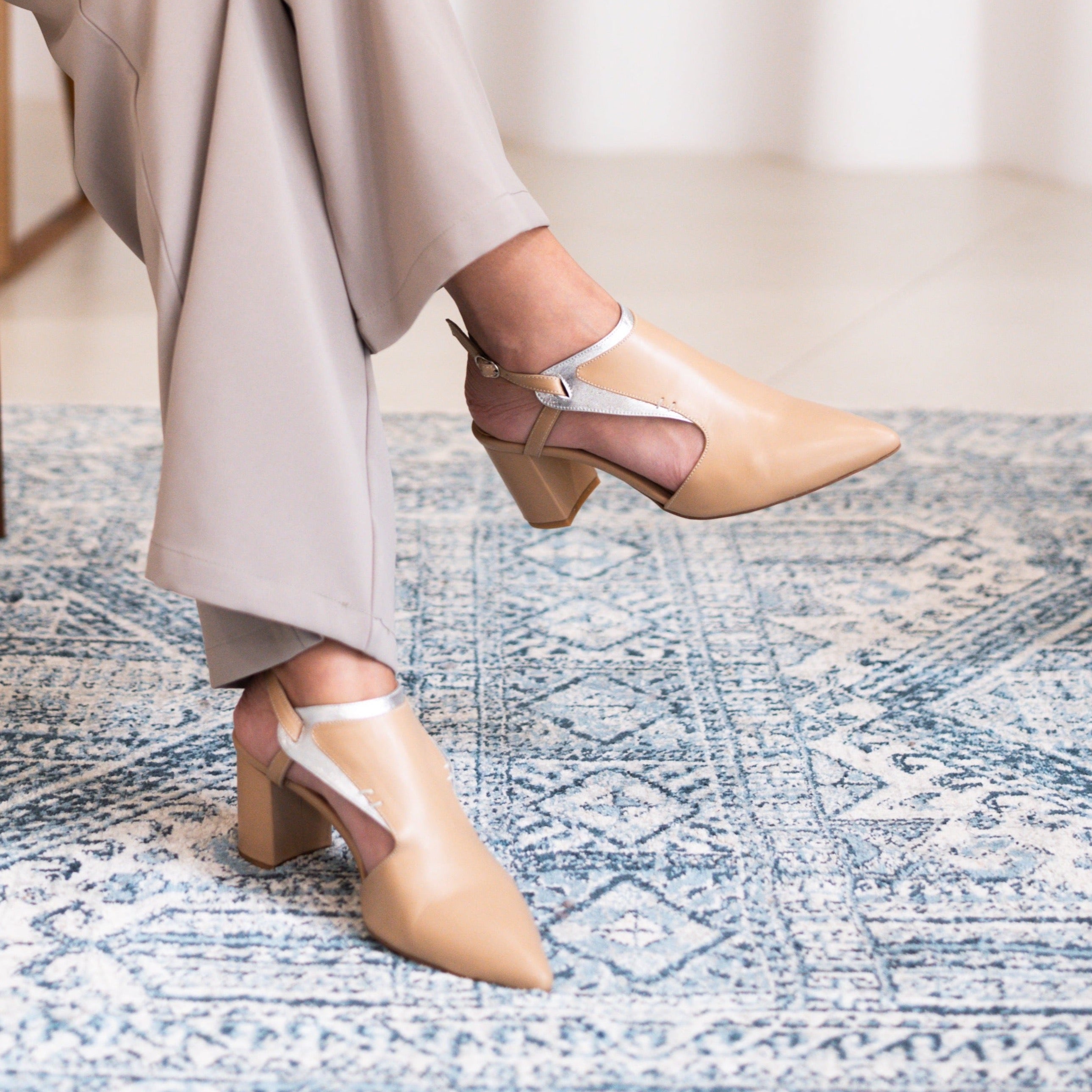 Kadi beige heel - THUNA