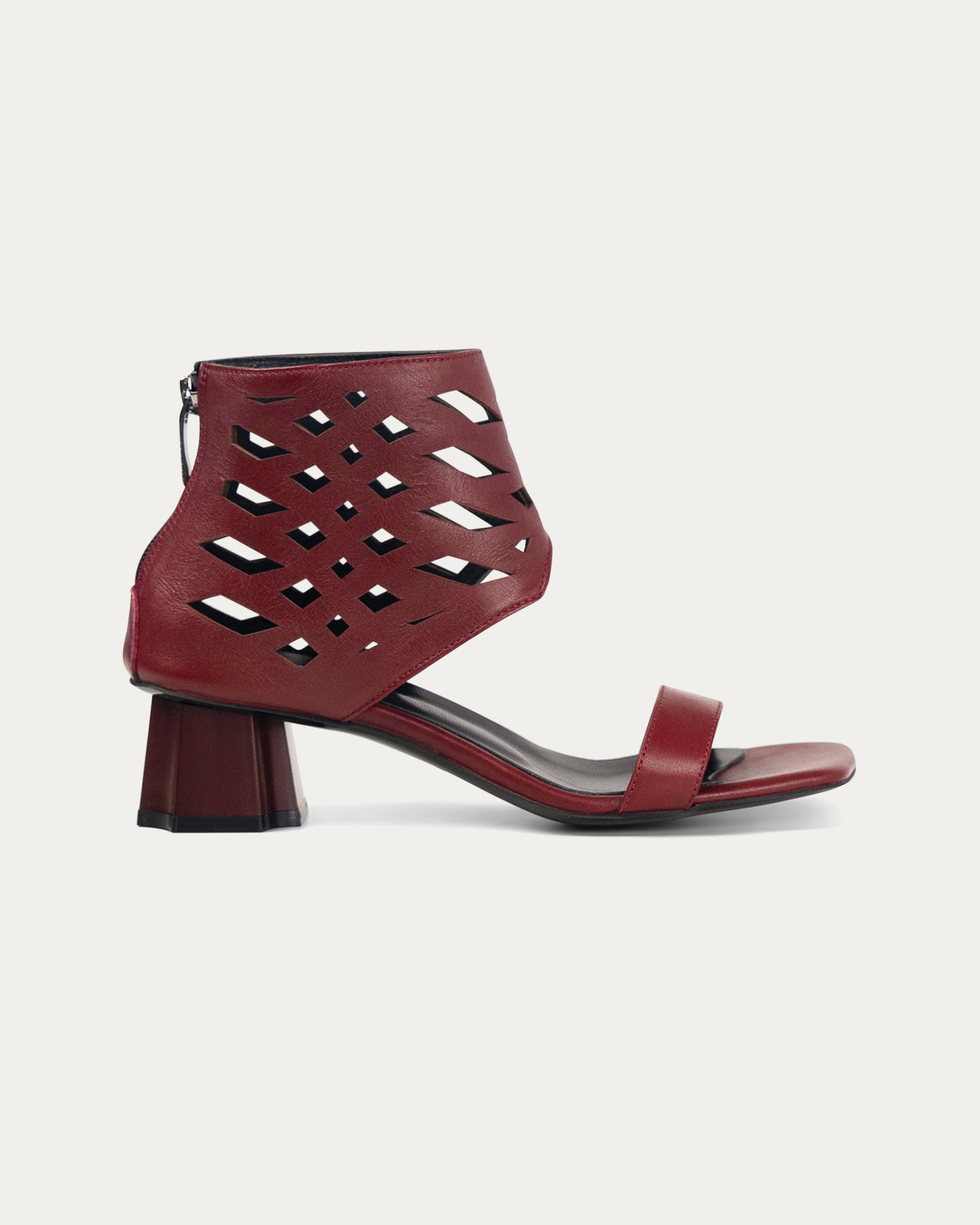 Kaya bordeaux sandal - THUNA