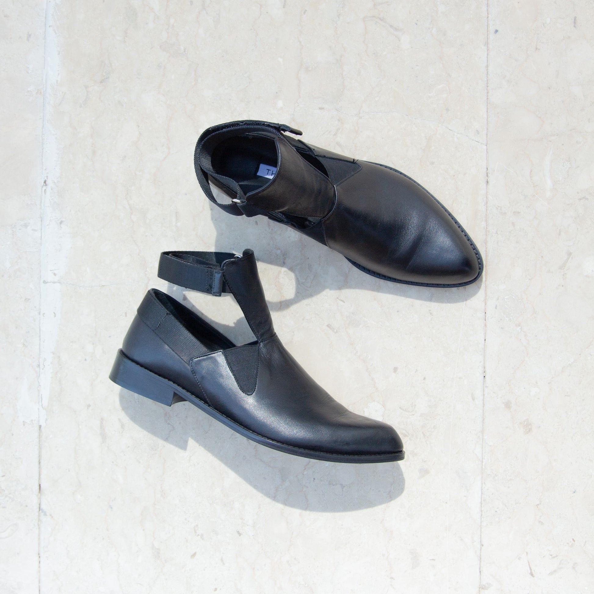 Mirah black boot - Oxfords - kuwait - Ksa- shoes