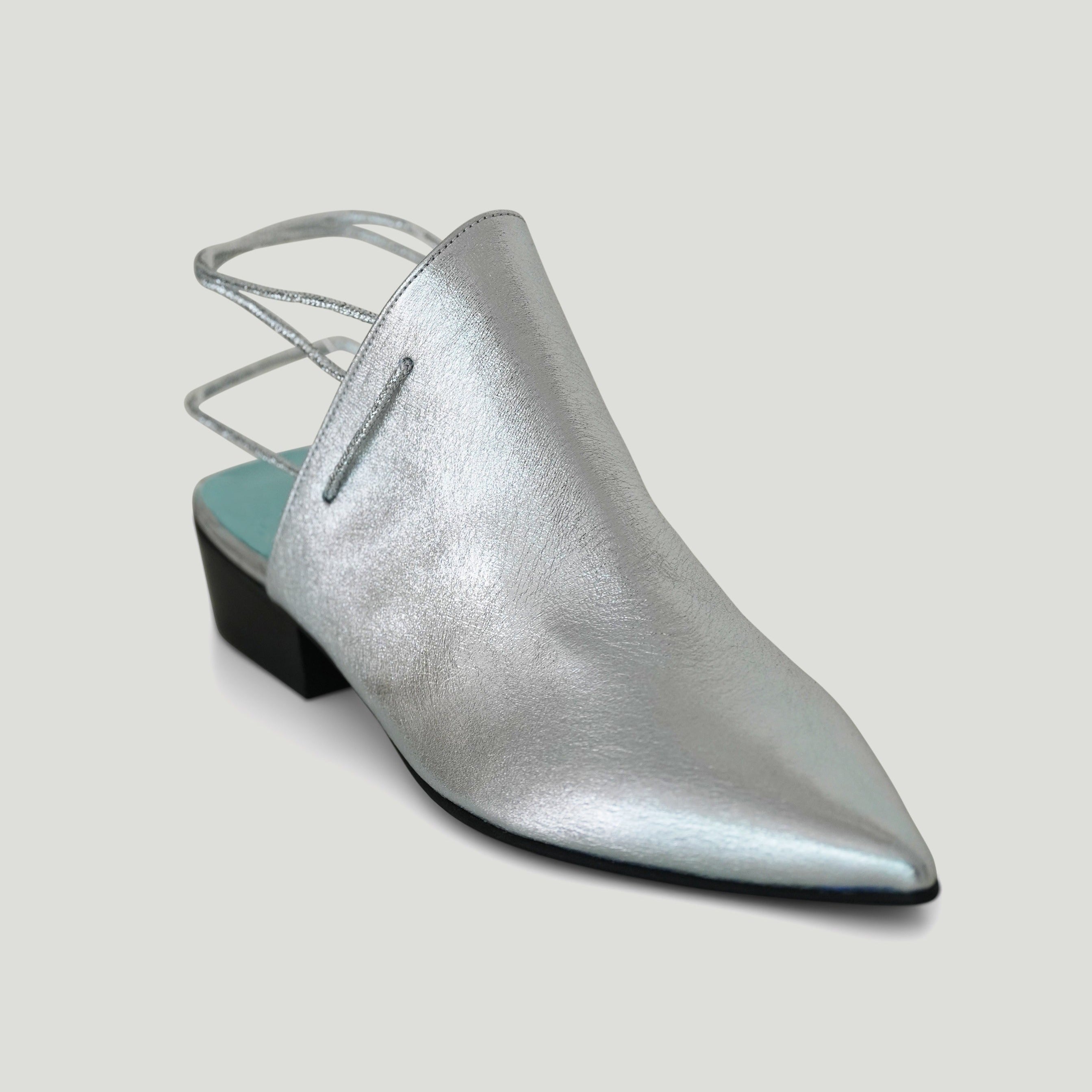 Nawa silver sandal - sandal- kuwait- ksa- shoes