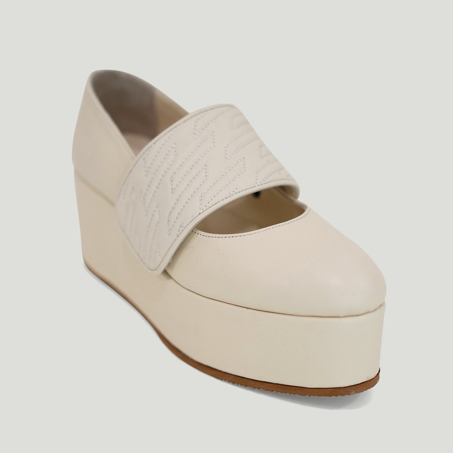 Nayla cream platform - Summer nights collection -  kuwait- Ksa- shoes