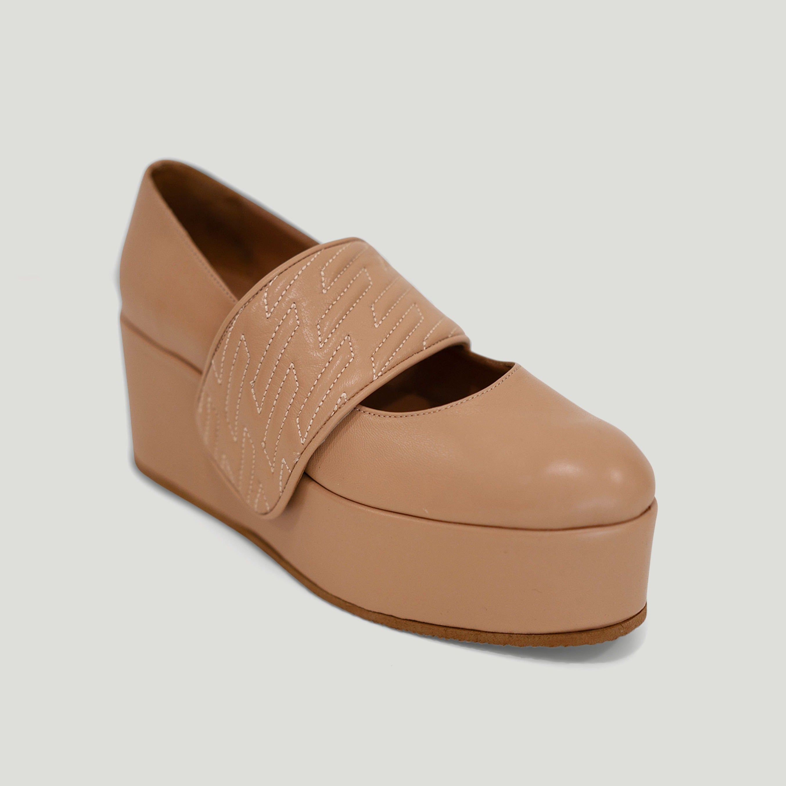 Nayla beige platform - THUNA