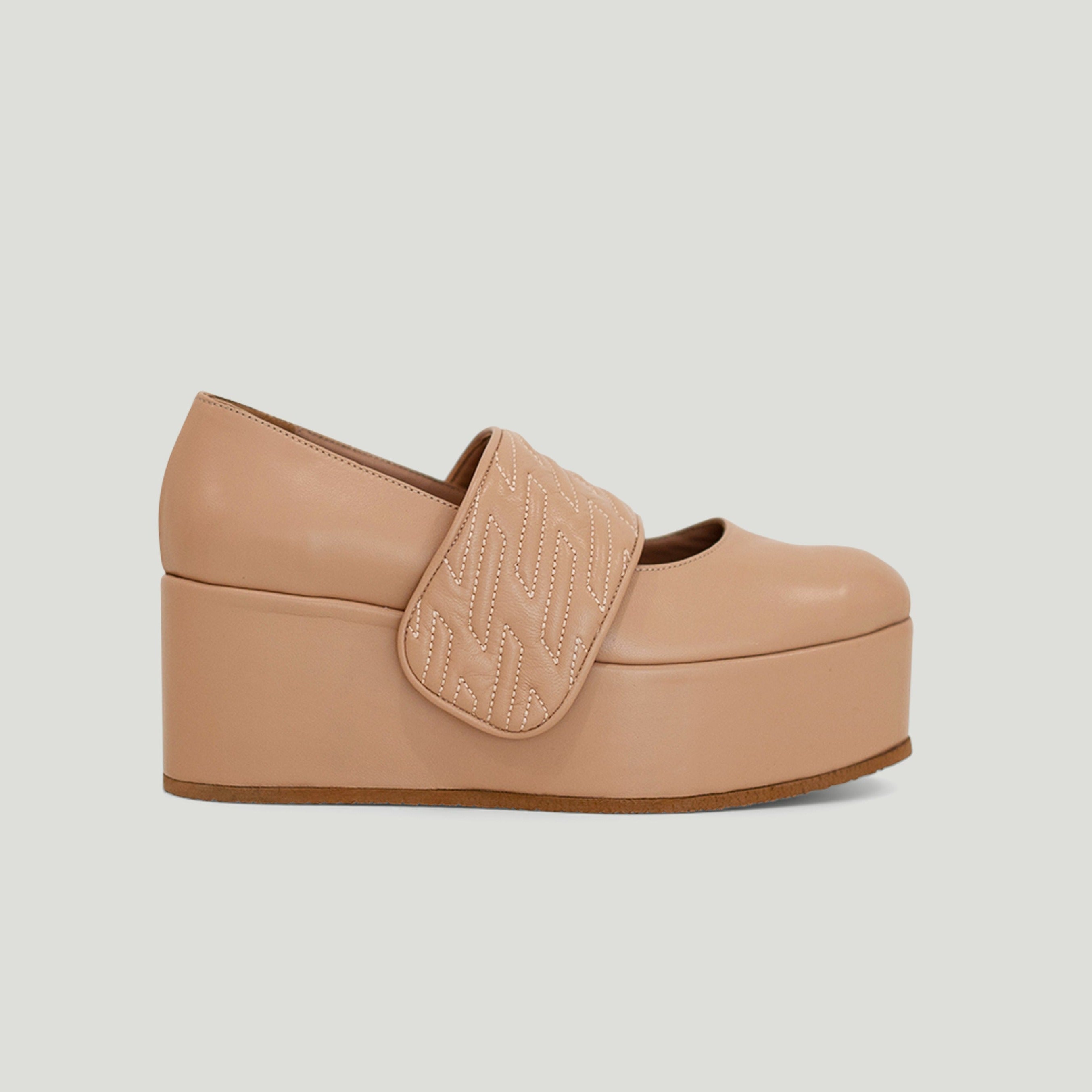 Nayla beige platform - THUNA