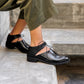 Nina black oxford - Oxfords - kuwait - Ksa- shoes