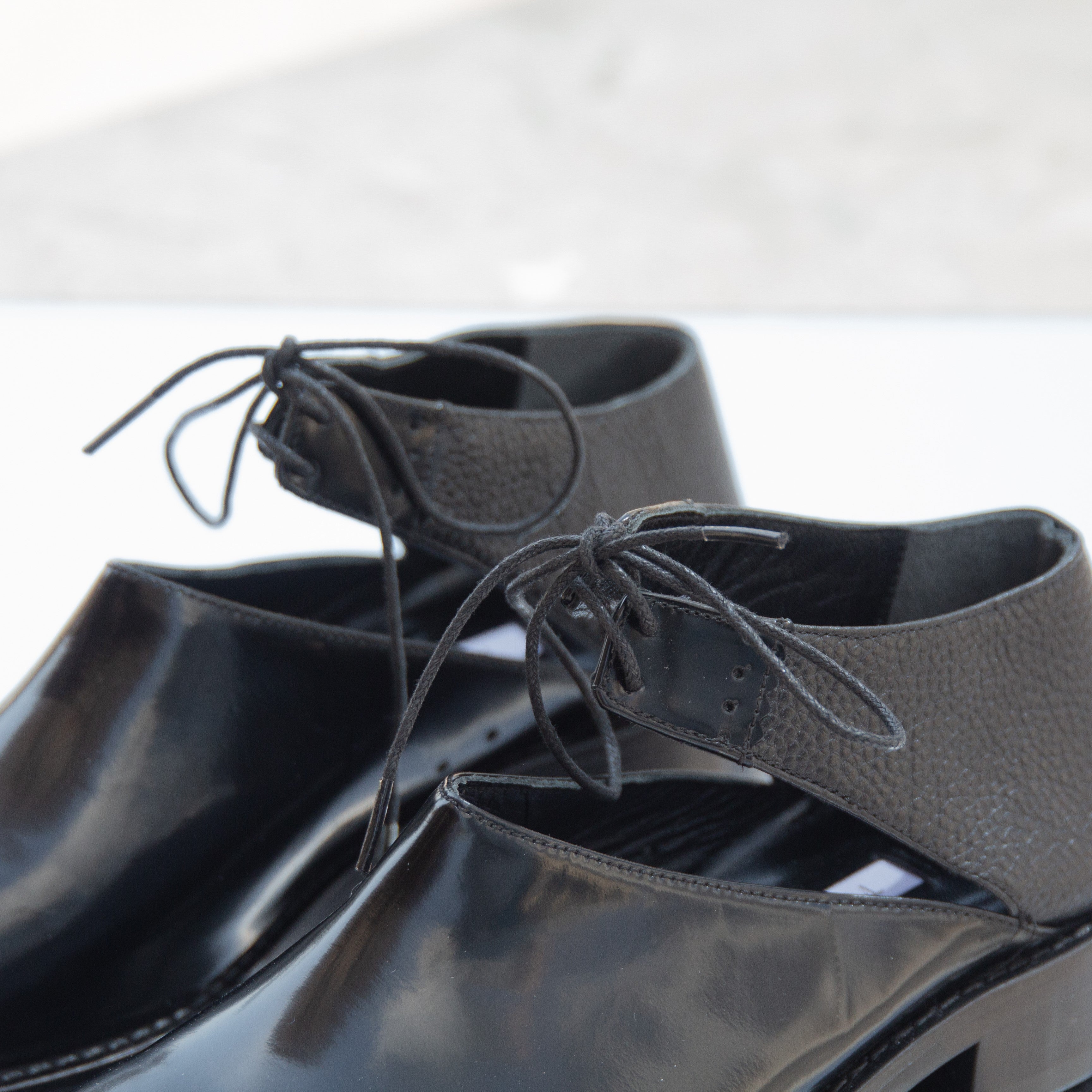 Nina black oxford - Oxfords - kuwait - Ksa- shoes