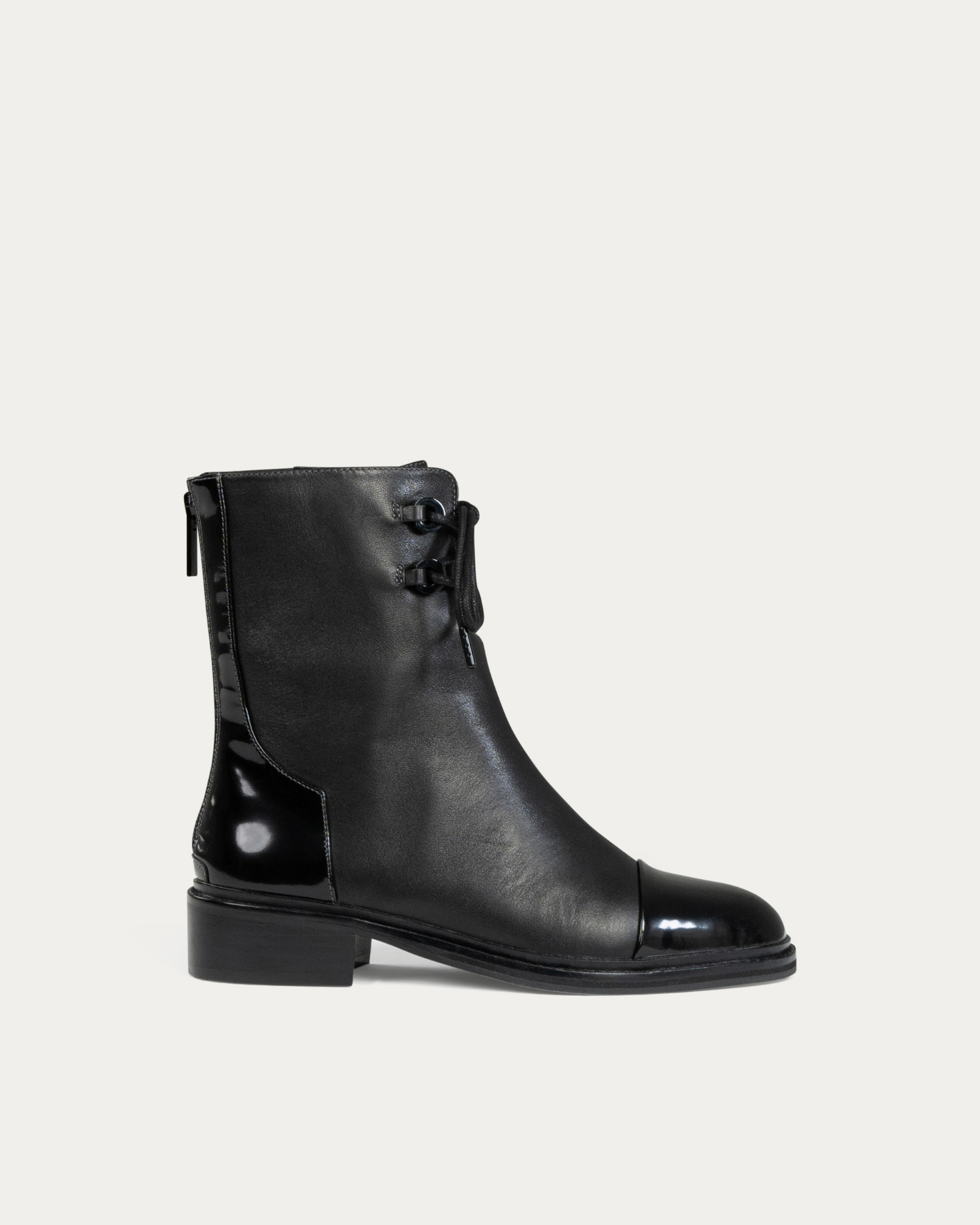 Orion black combat boot