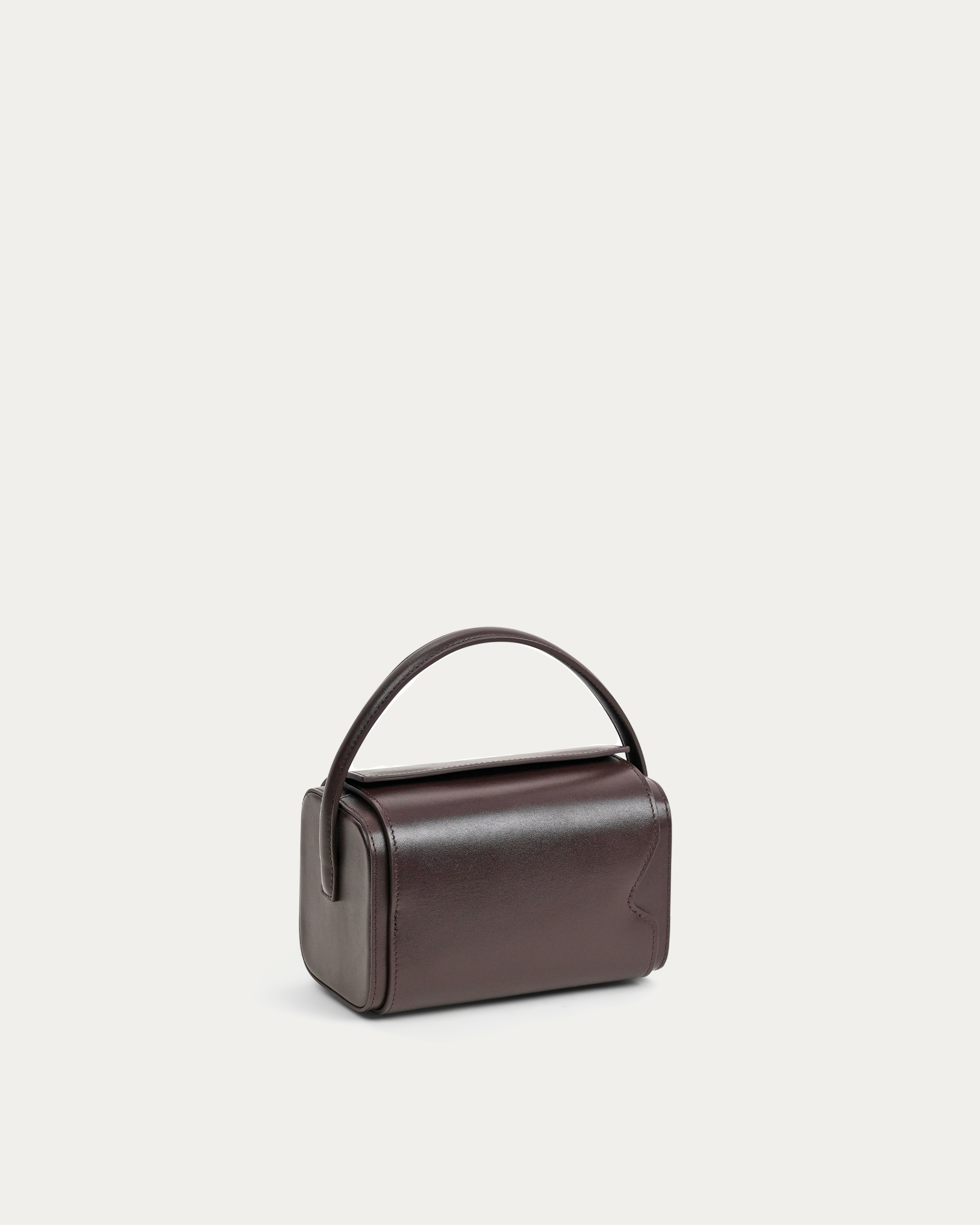 Raia chocolate leather handbag