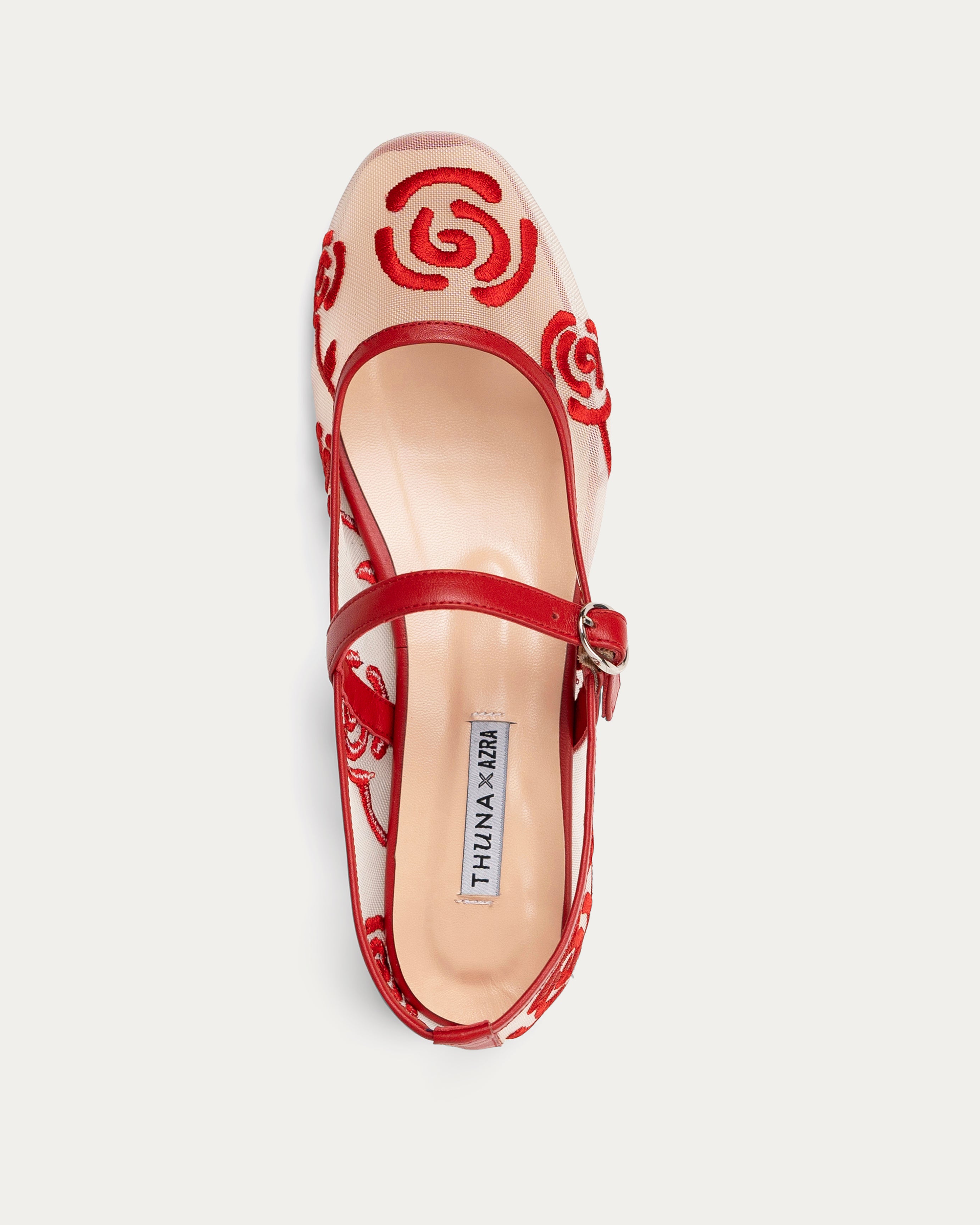 Scarlet red ballet flat - ballet flat - THUNA