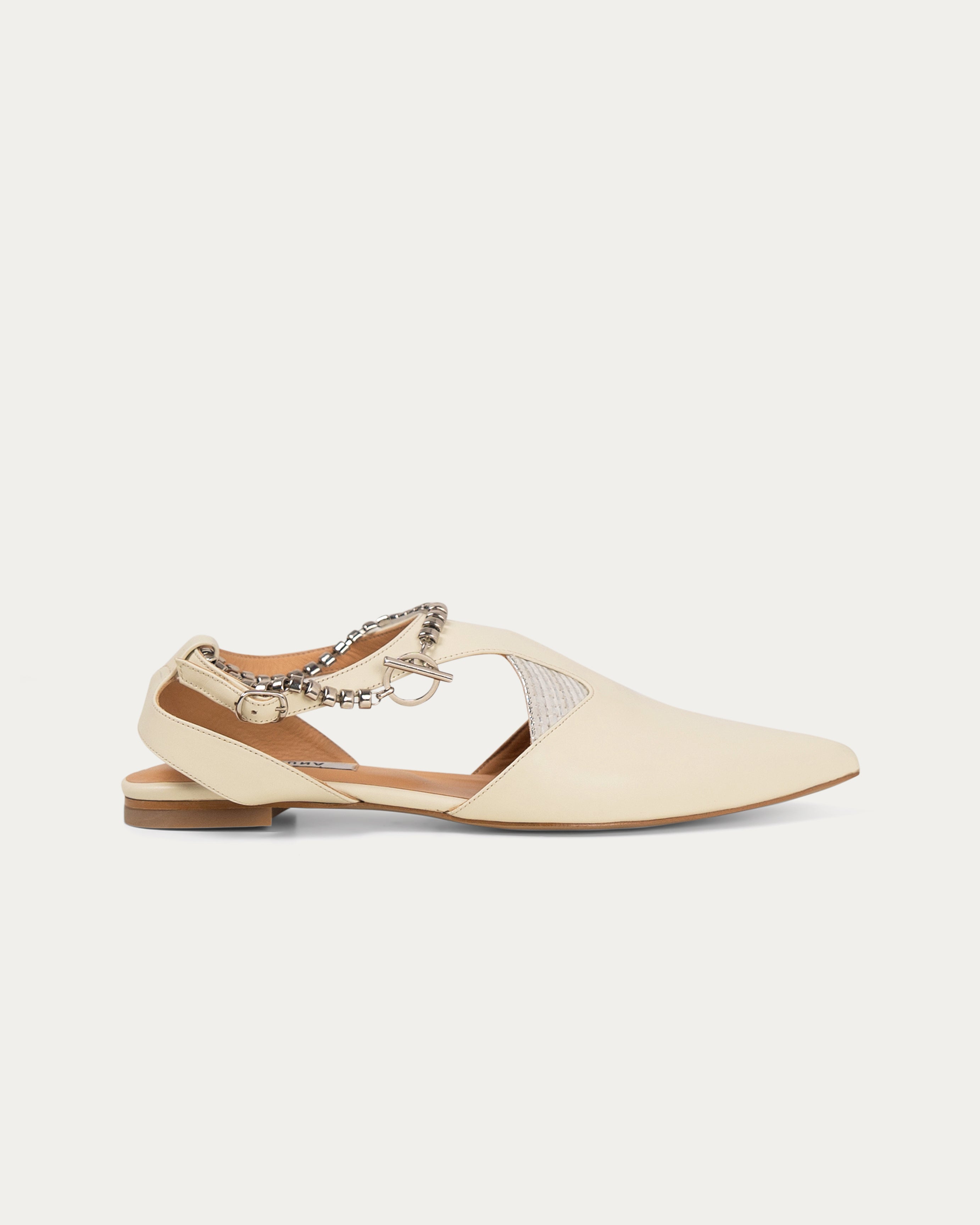 Sedef cream sandal - sandal - THUNA