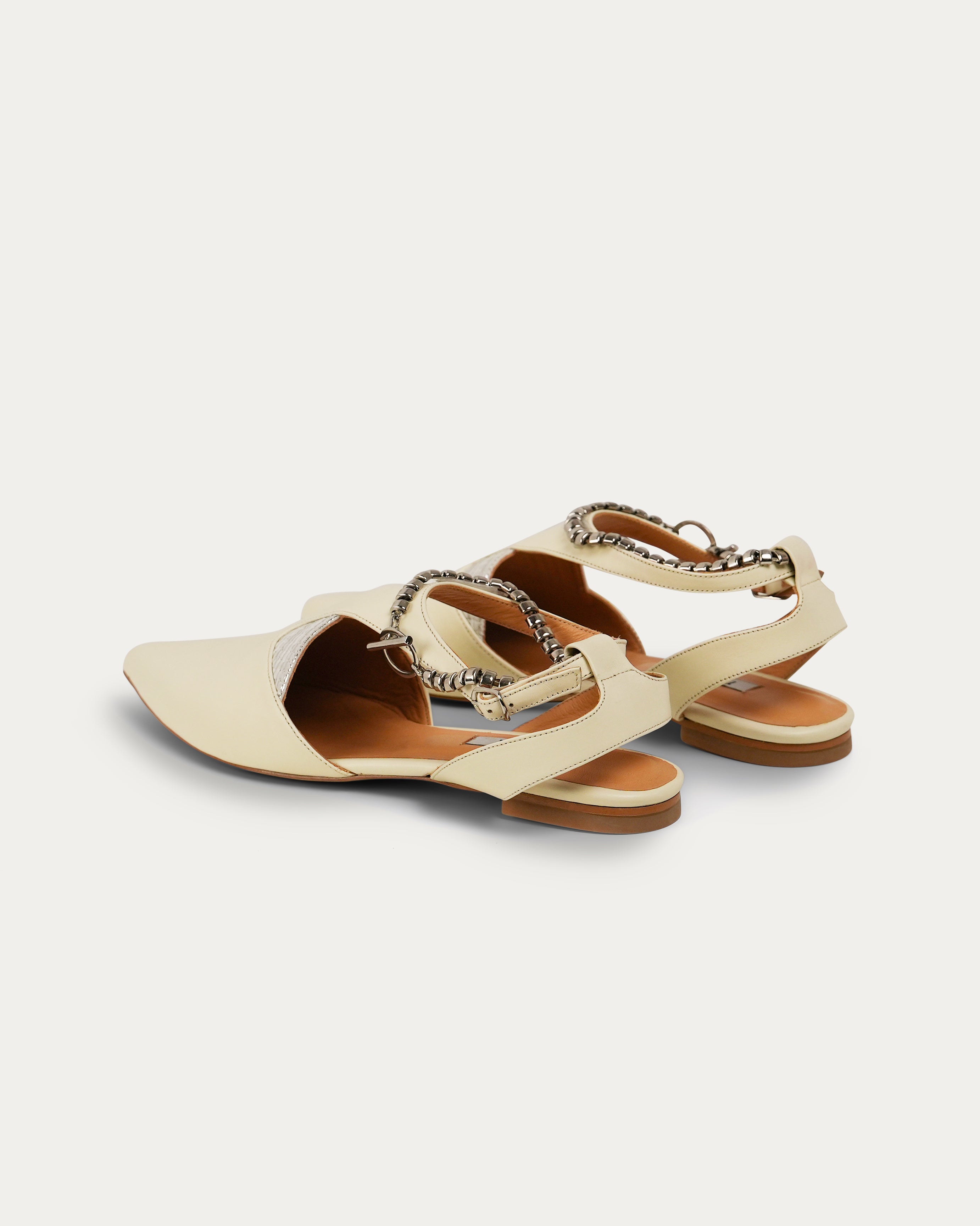 Sedef cream sandal - sandal - THUNA