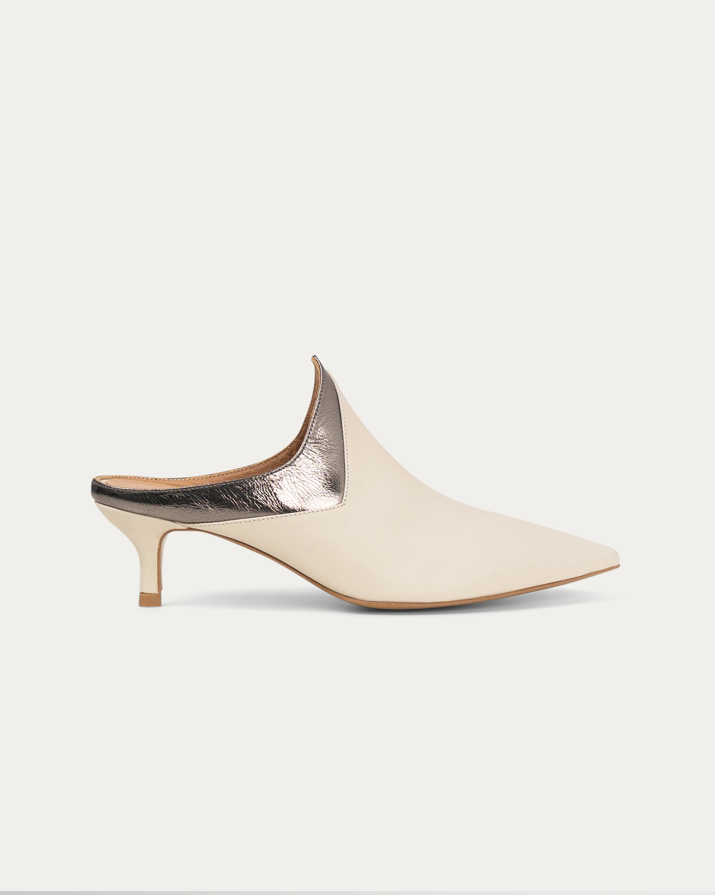 Vera cream heel - heel - THUNA