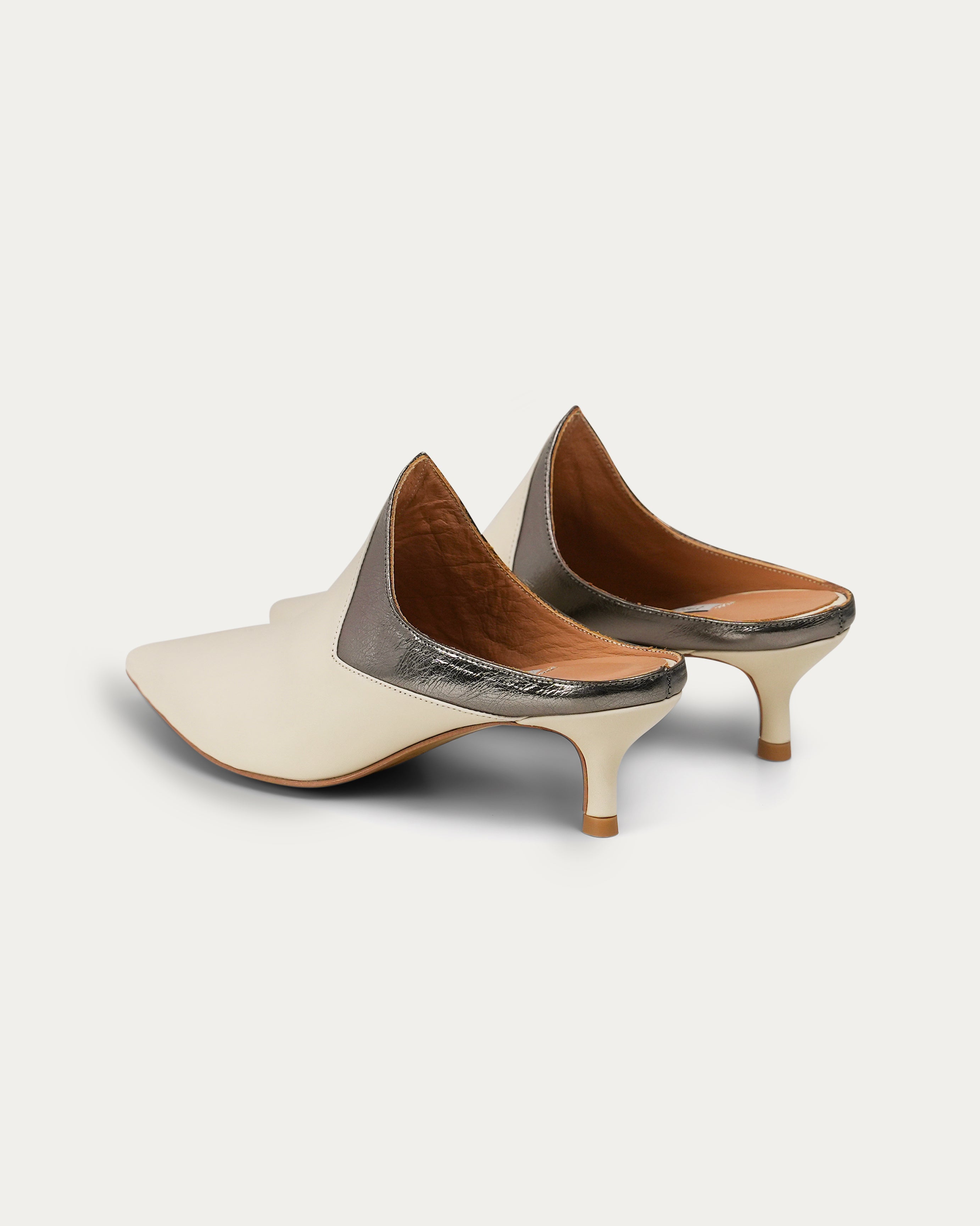 Vera cream heel - heel - THUNA