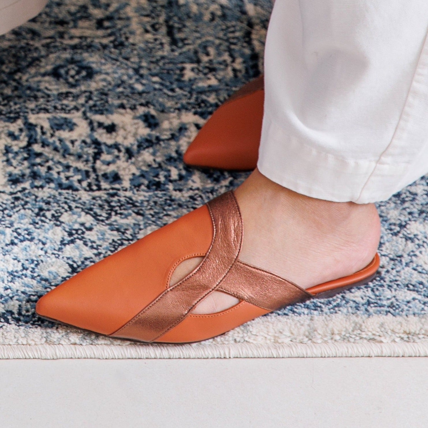 wajd- terracotta -mule- ramadan collection- kuwait- ksa- shoes