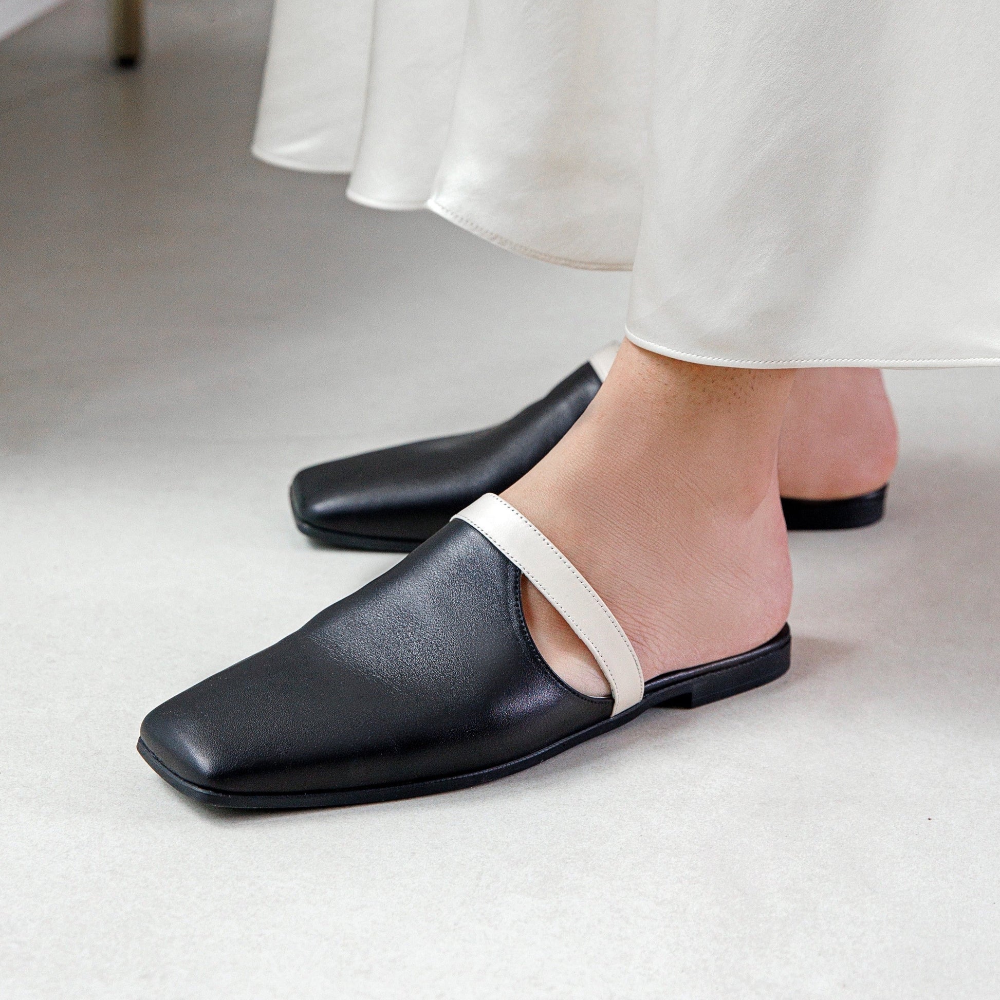 wid - black - mule ramadan collection- kuwait- ksa- shoes