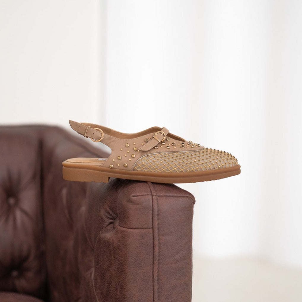 Allura beige sandal - Summer nights collection -  kuwait- Ksa- shoes
