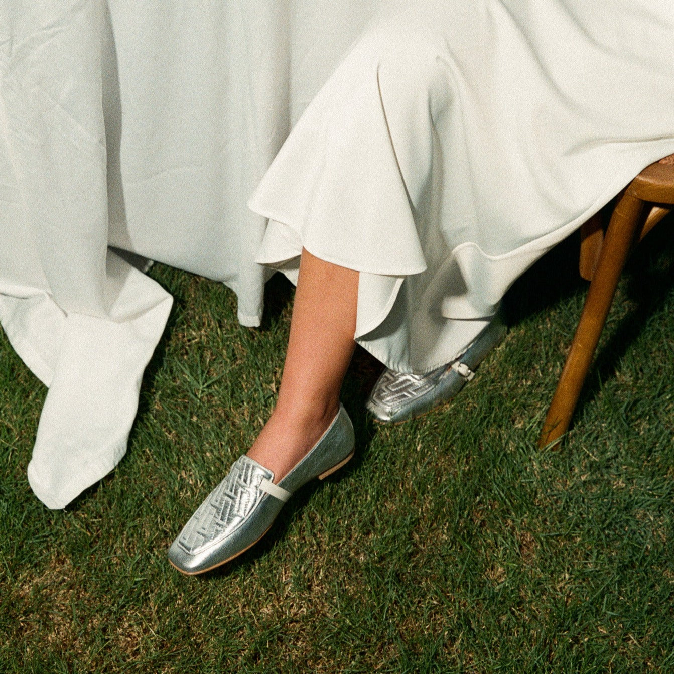 Amber silver loafer - Summer nights collection -  kuwait- Ksa- shoes