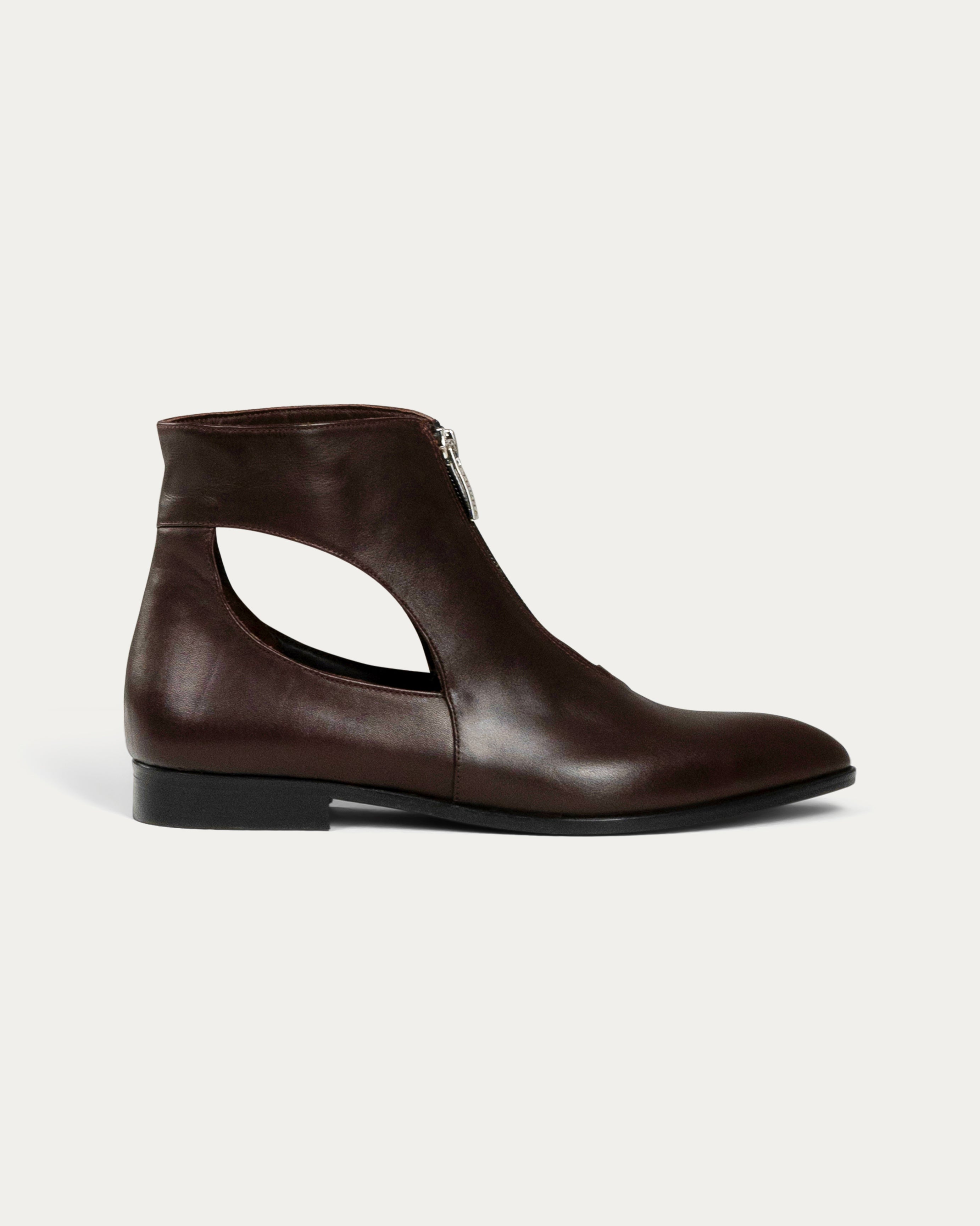 Cassie brown ankle boot
