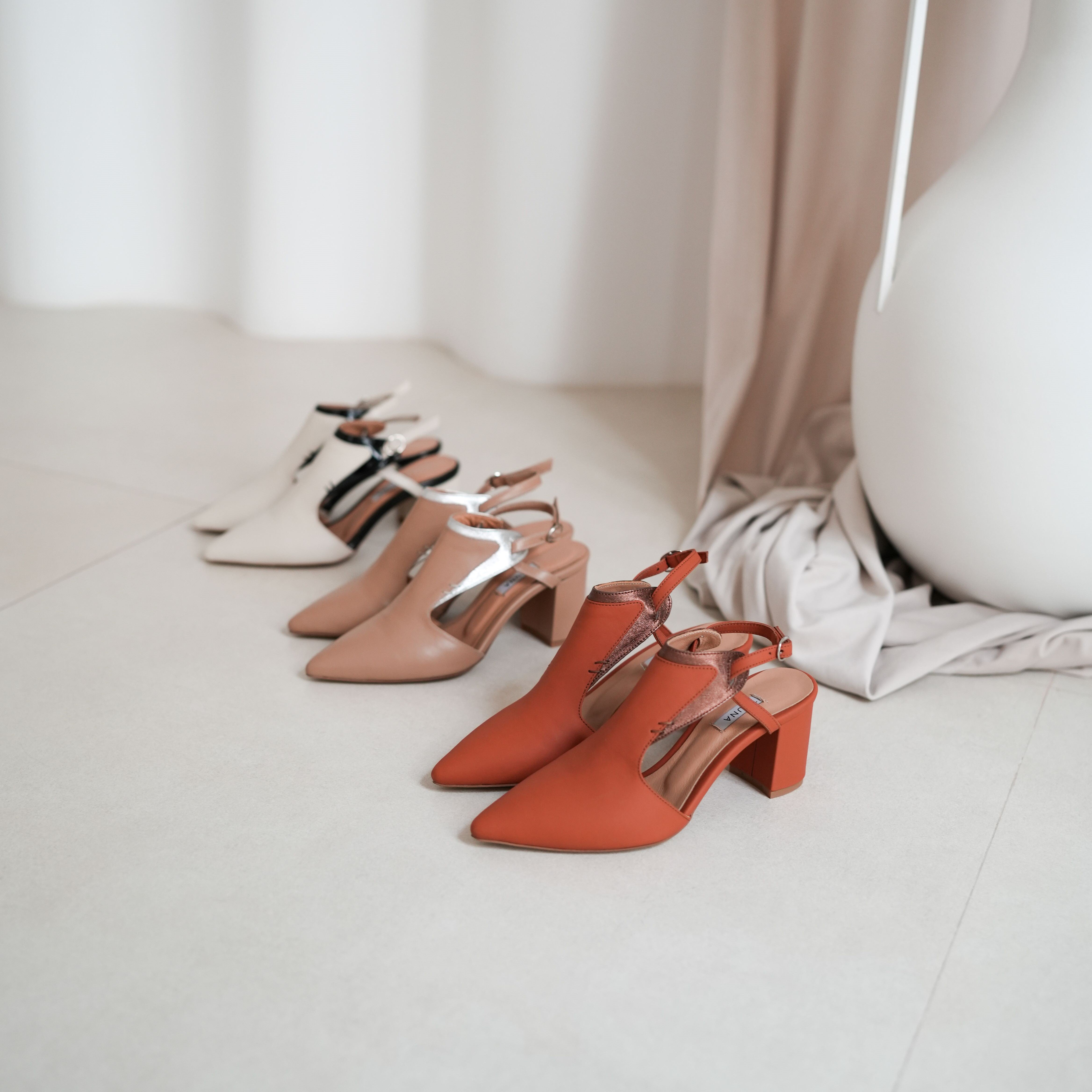 Kadi terracotta heel - Heels - kuwait - Ksa- shoes