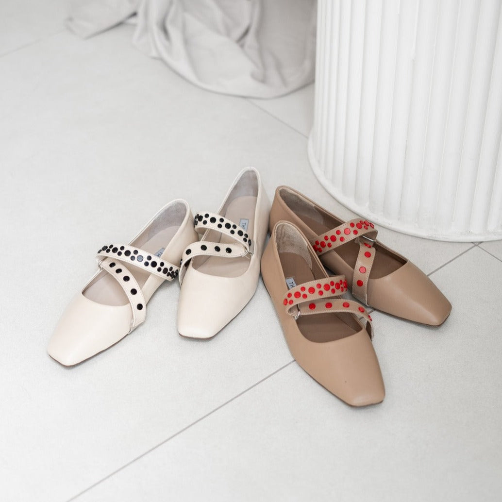 Nolia cream loafer - Summer nights collection -  kuwait- Ksa- shoes