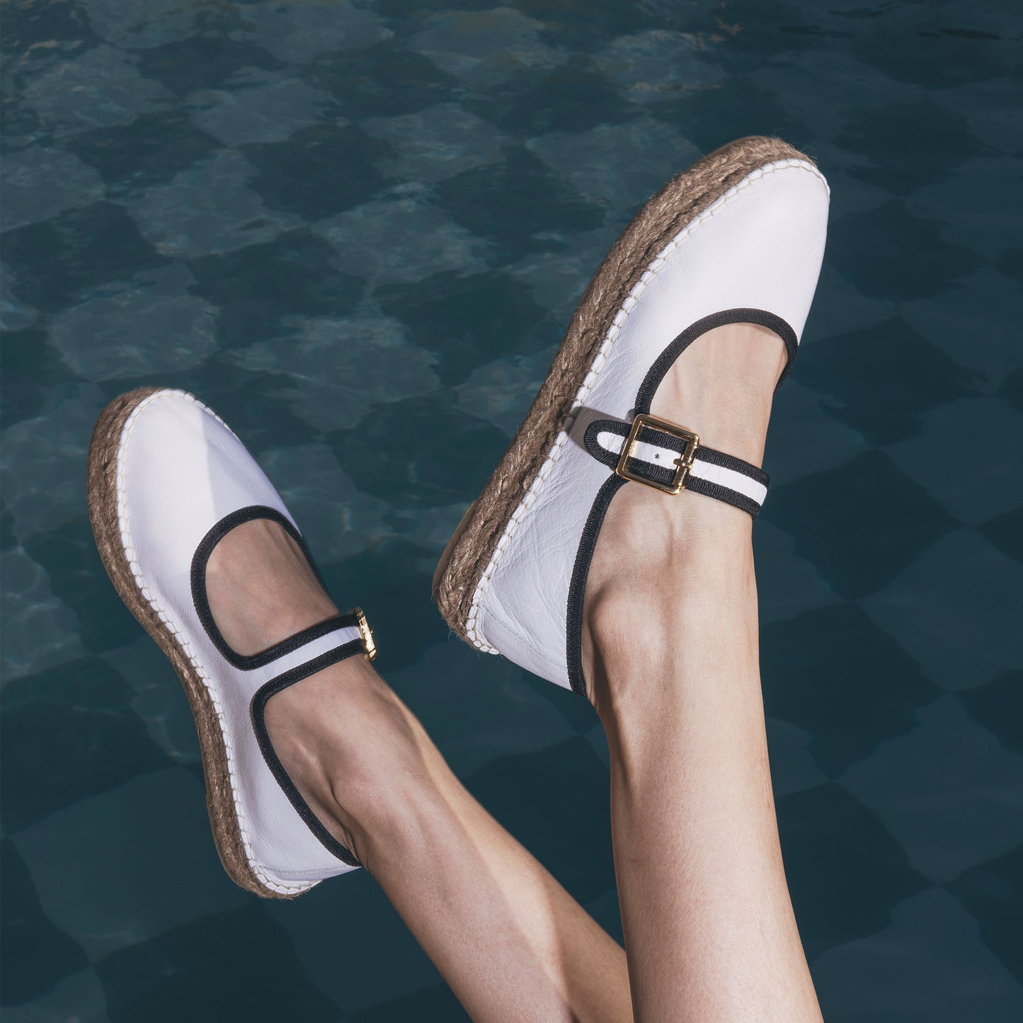 Runa white espadrille