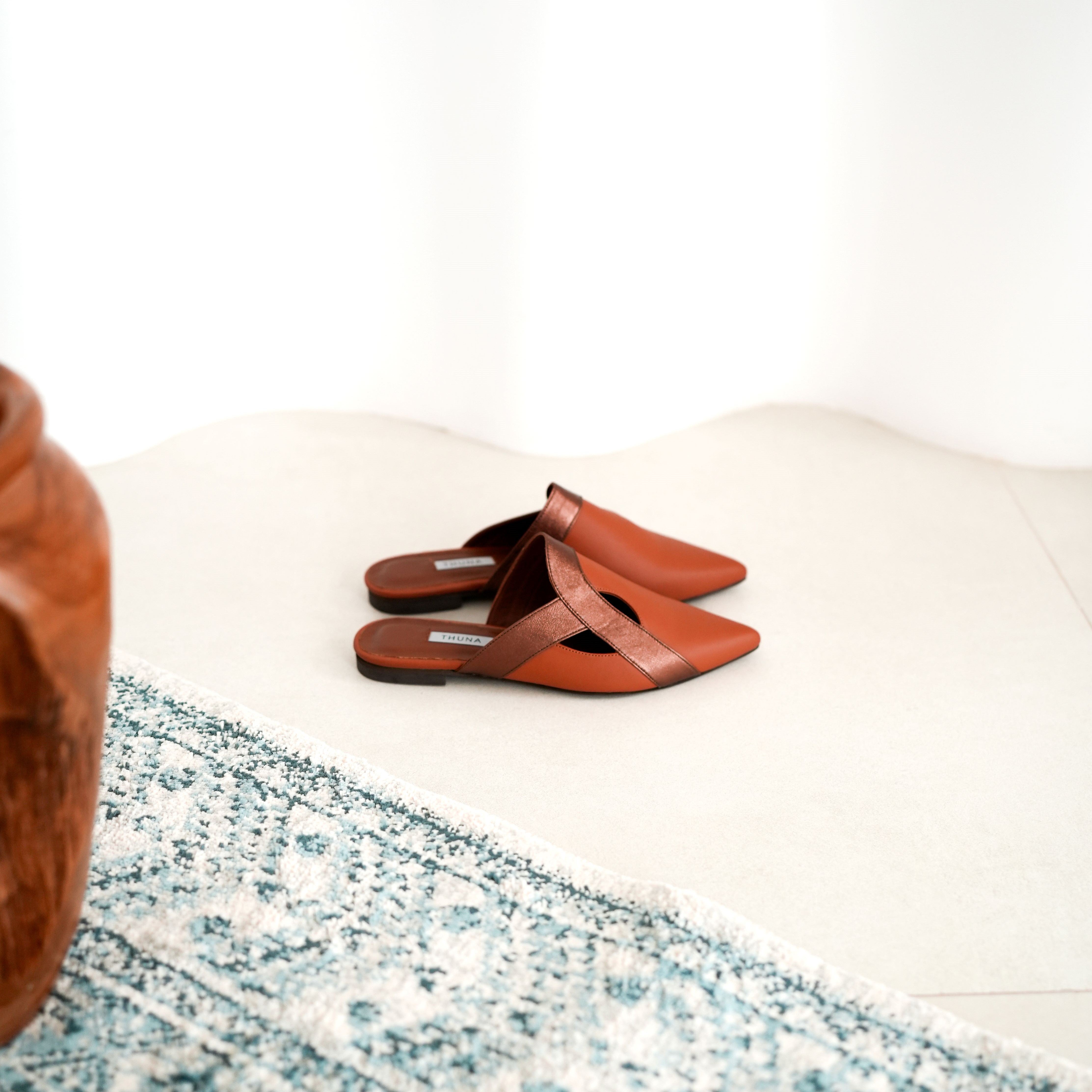 wajd- terracotta -mule- ramadan collection- kuwait- ksa- shoes