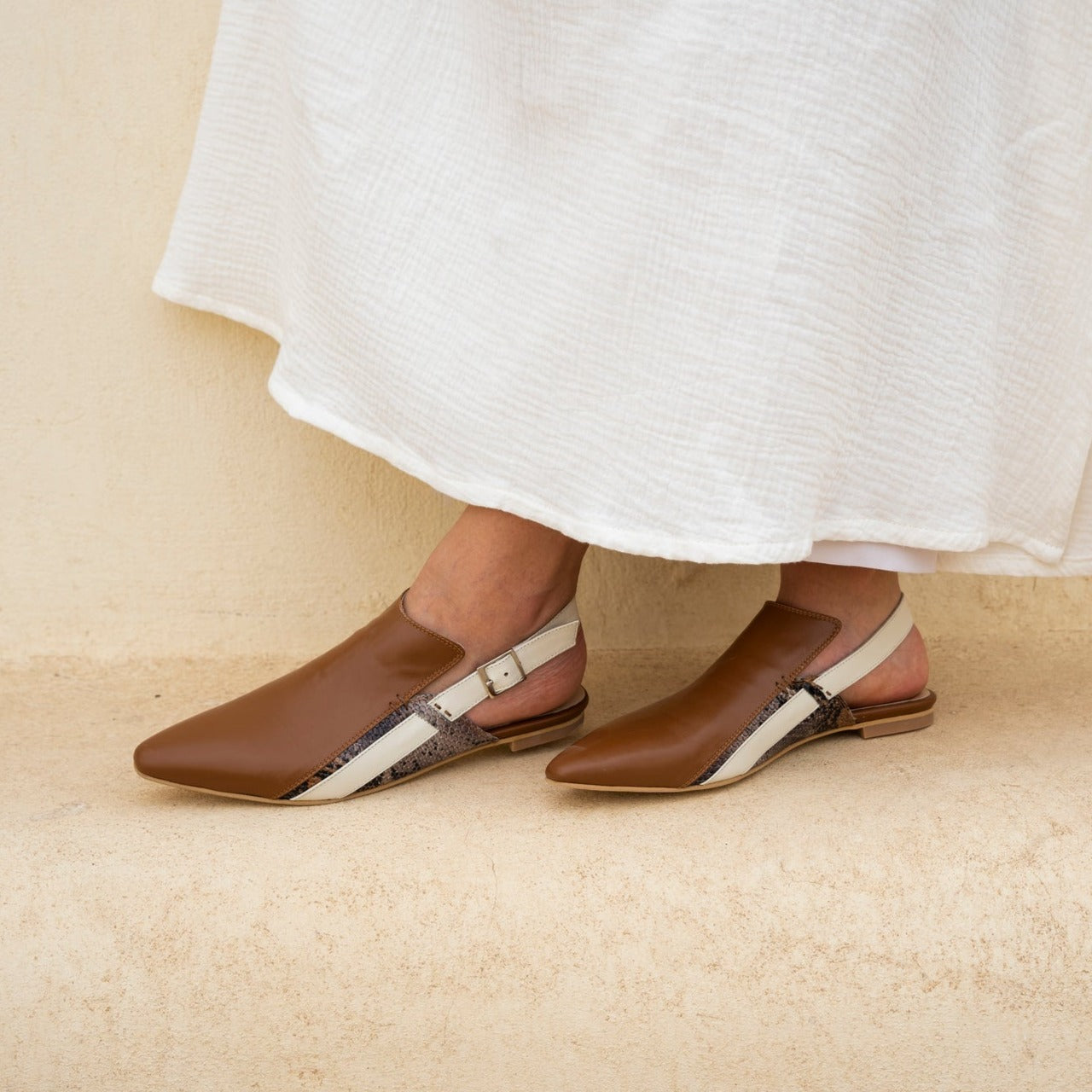 Sadan tan sandal - sandal- kuwait- ksa- shoes