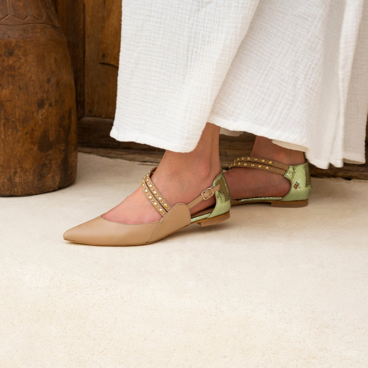 Riya nude sandal - sandal- kuwait- ksa- shoes