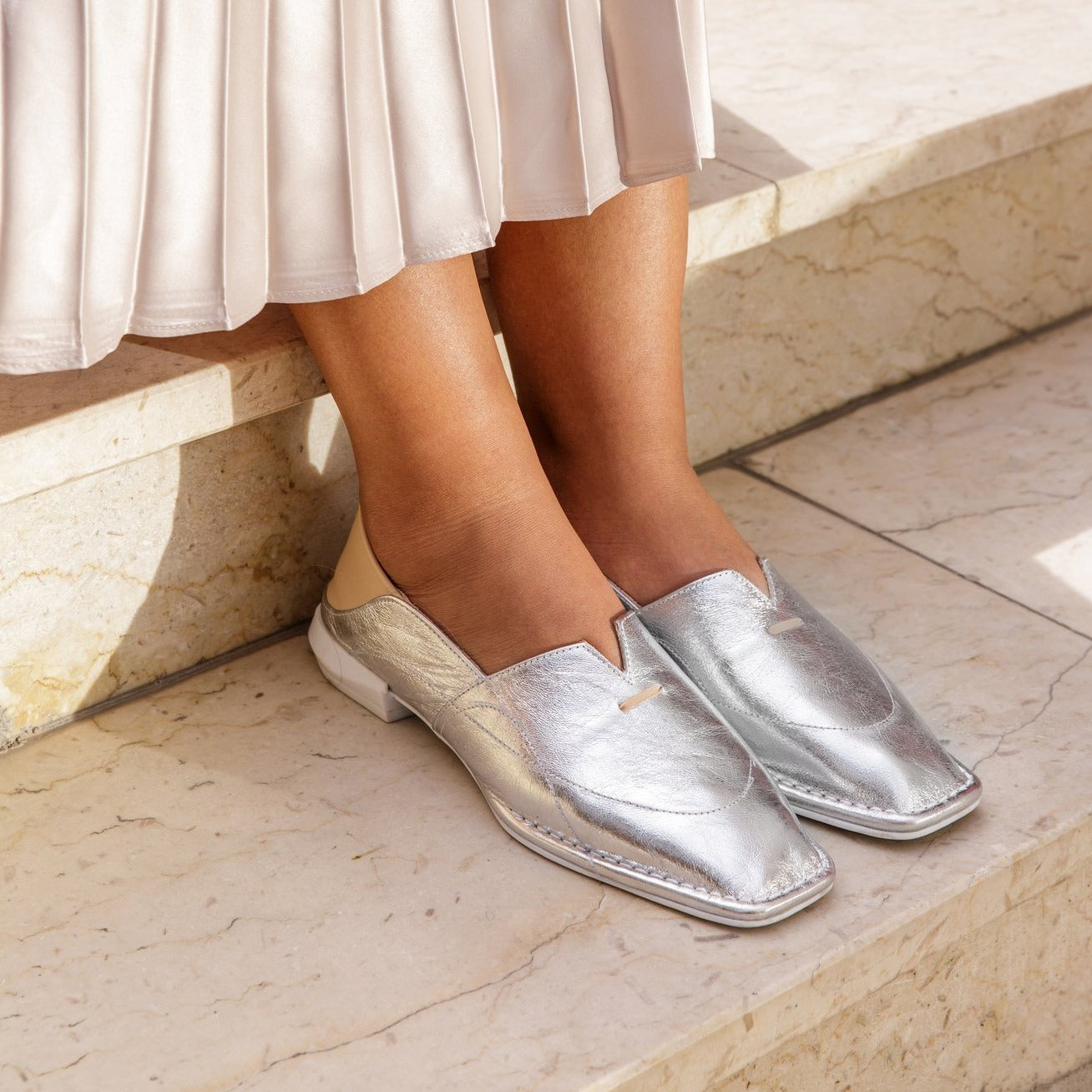 Rimal silver loafer