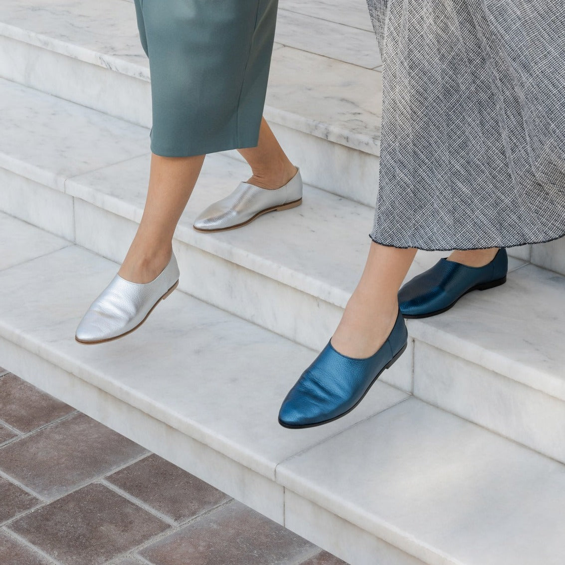 Adeela blue loafer collection name - kuwait - Ksa- shoes